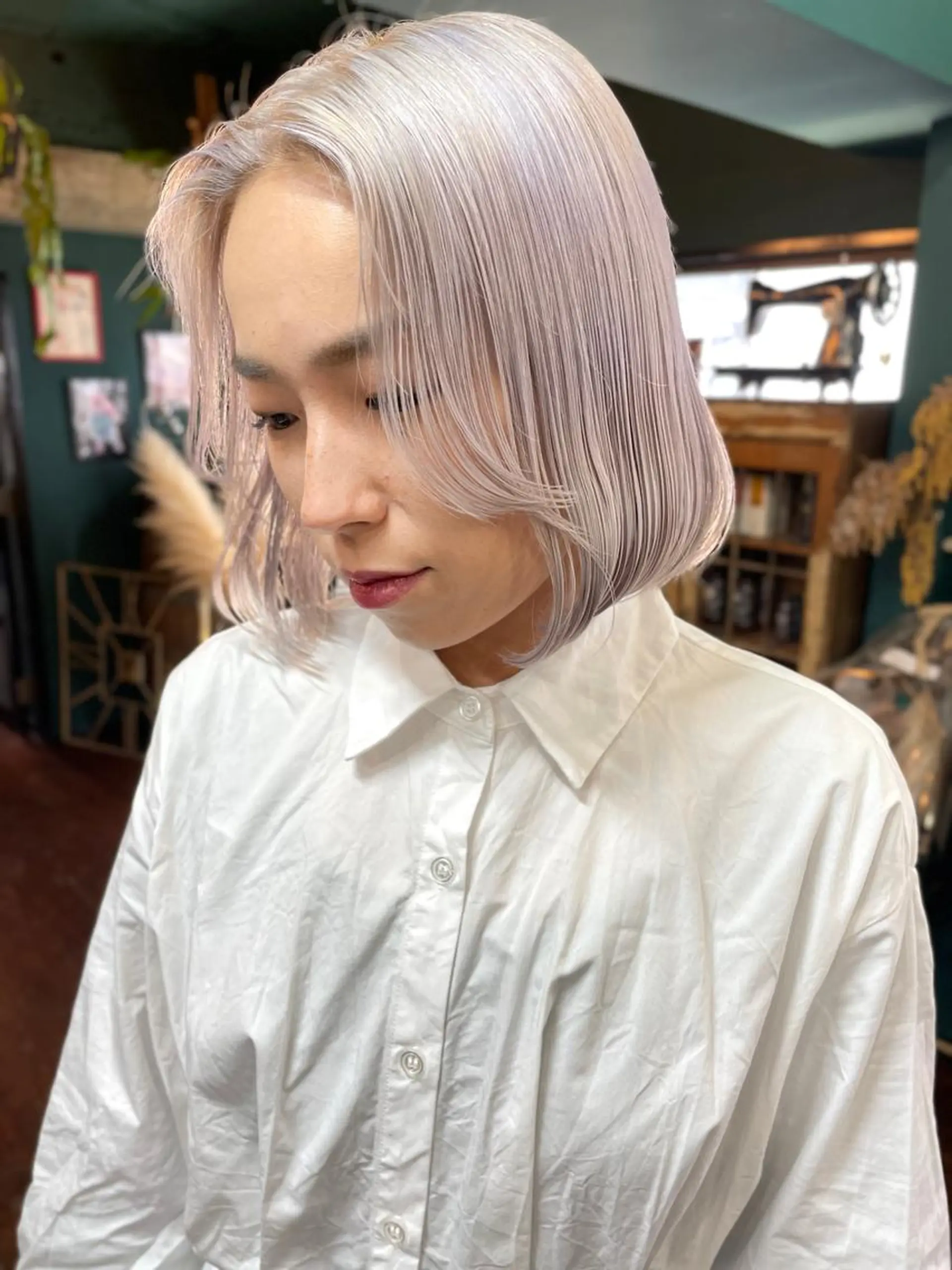 ミディアム カット ヘアカラー トリートメント vivre libre所属・vivre libreのヘアスタイル