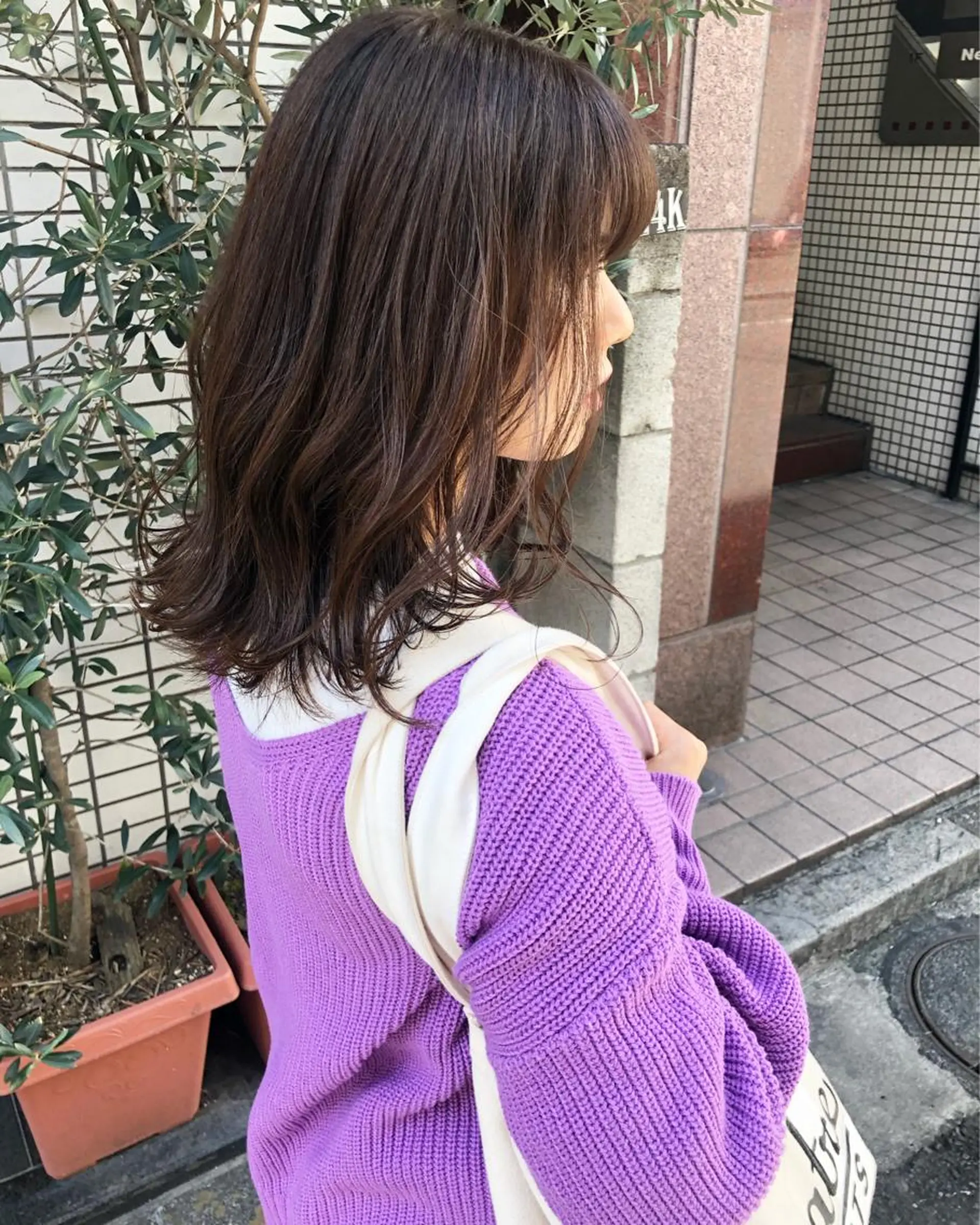 セミロング カラー 🌷ボブ/髪質改善 ストレートのヘアスタイル