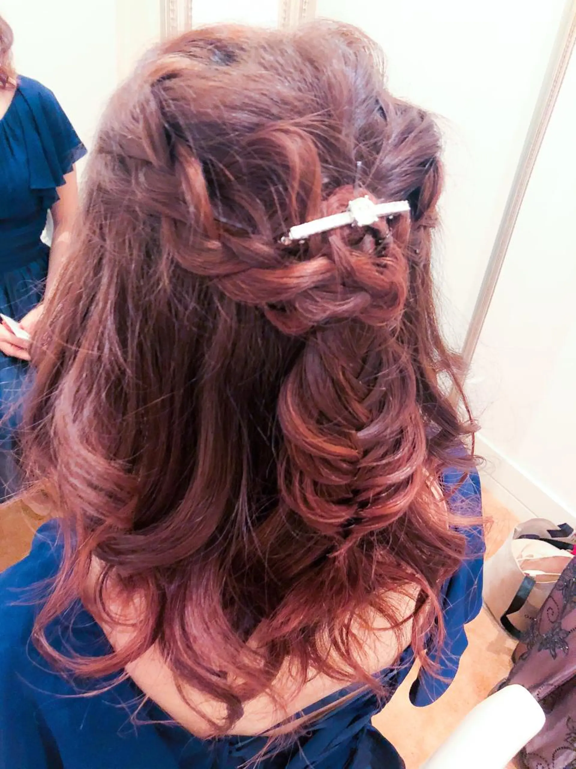 セミロング ヘアアレンジ ハーフアップ ヘアセット ＊ヘッドスパ＊ 保田   遥＊のヘアスタイル