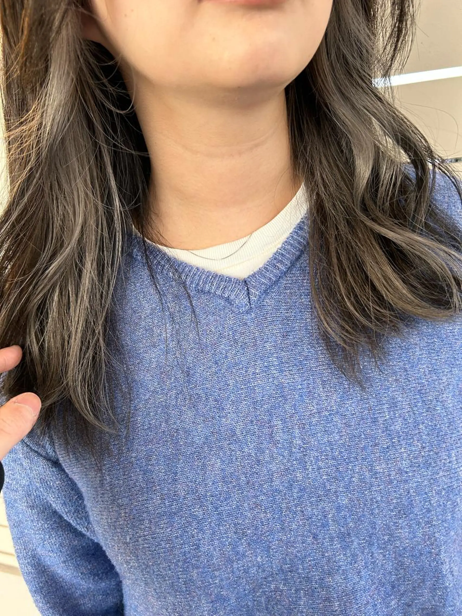 ミディアム カット ヘアカラー トリートメント 茨木市駅徒歩5分 小林龍之介のヘアスタイル