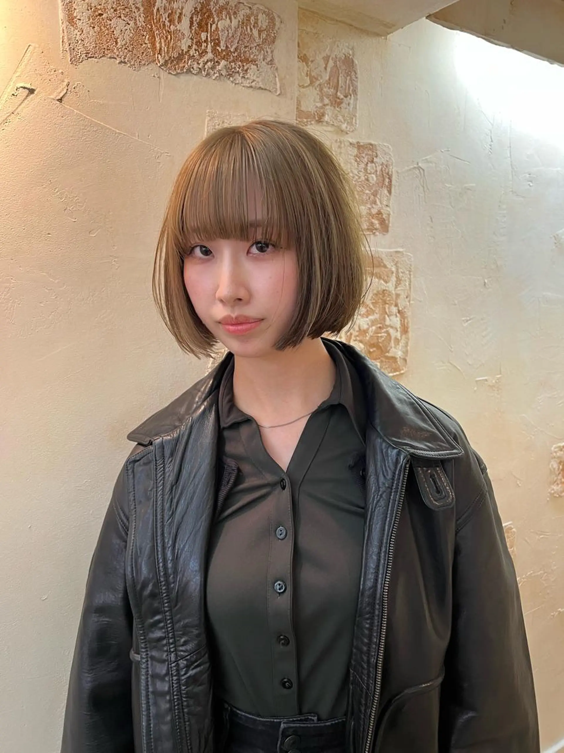 ショート 退色まで透明感ある ダブルカラー/リクのヘアスタイル