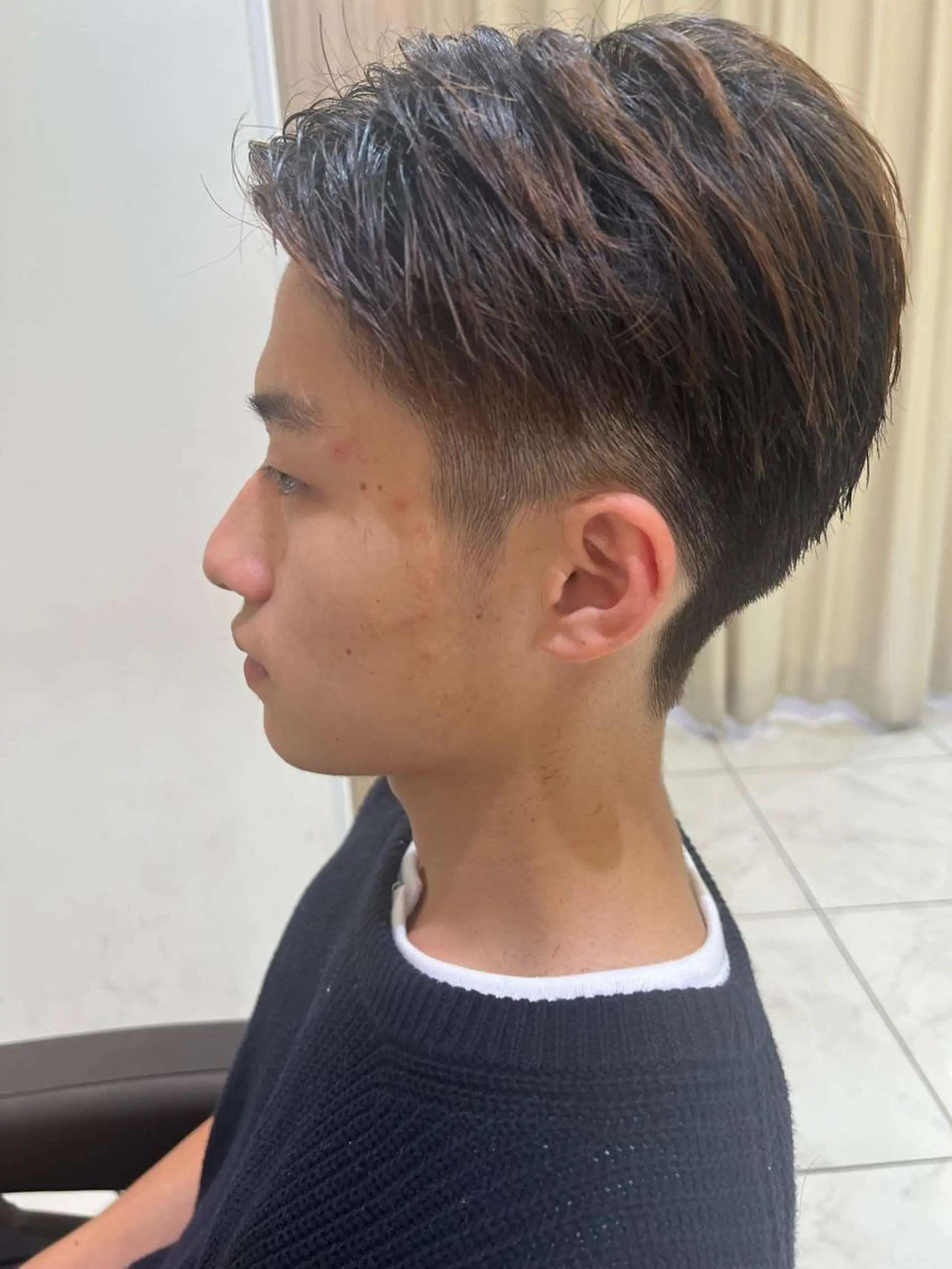 メンズ 顔周り/韓国レイヤー junkaのヘアスタイル