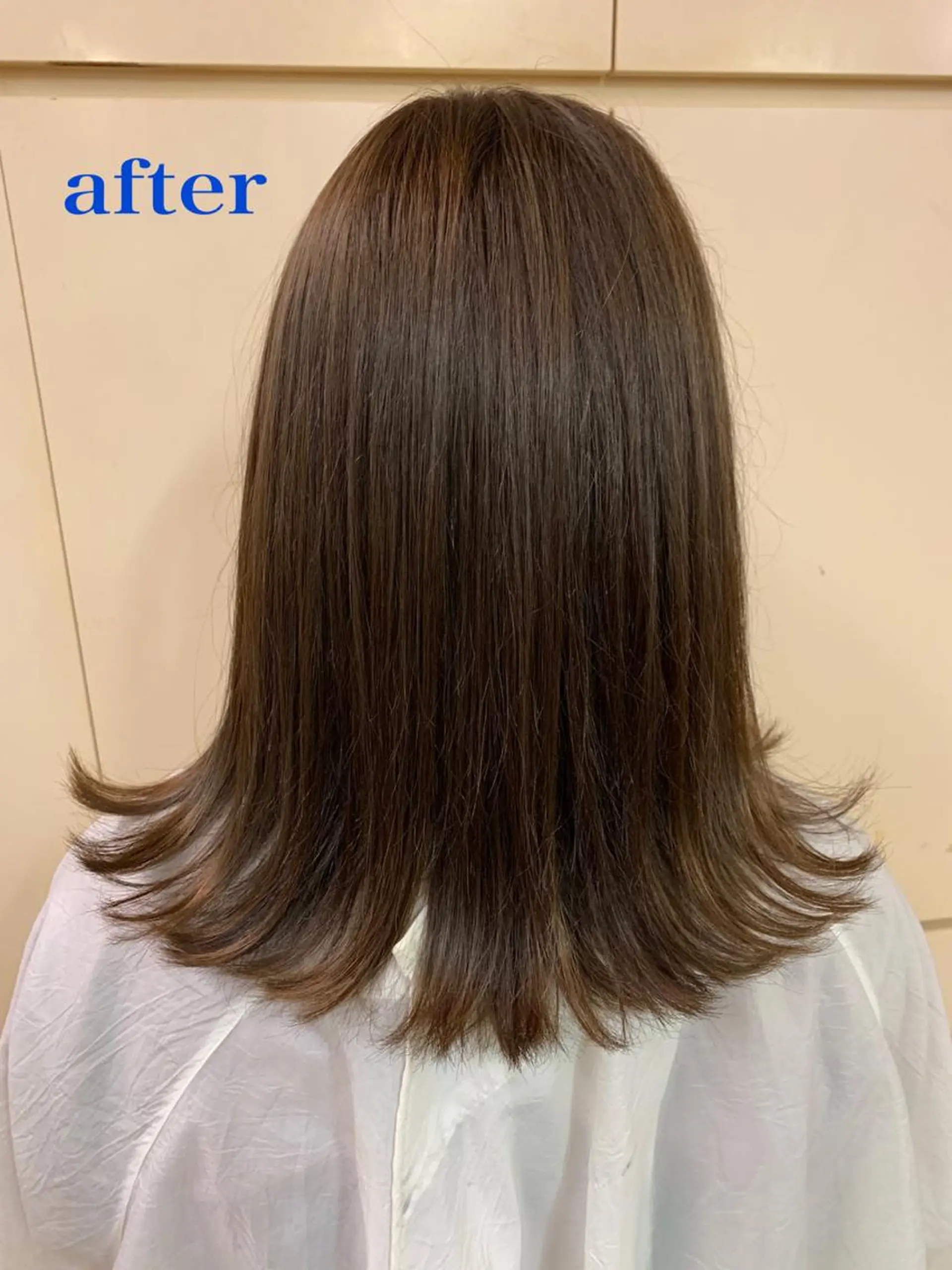 ミディアム 髪質改善 縮毛矯正 トリートメント hair spa deco所属・加納 慎太郎のヘアスタイル