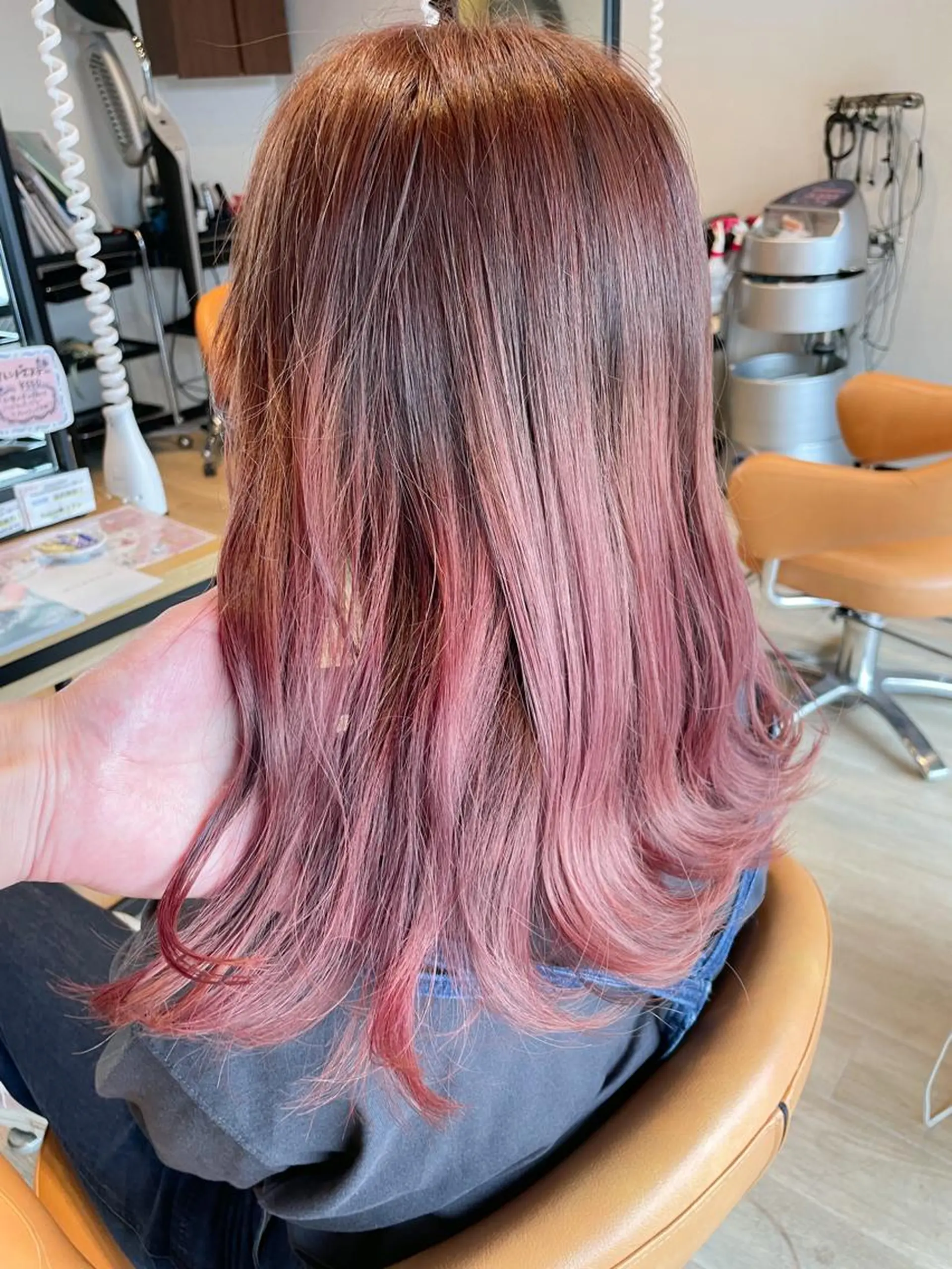 セミロング カラー ラベンダーカラー ピンクカラー ピンクラベンダー ヘアカラー トリートメント 髪質改善/ブリーチ 田代 龍我のヘアスタイル