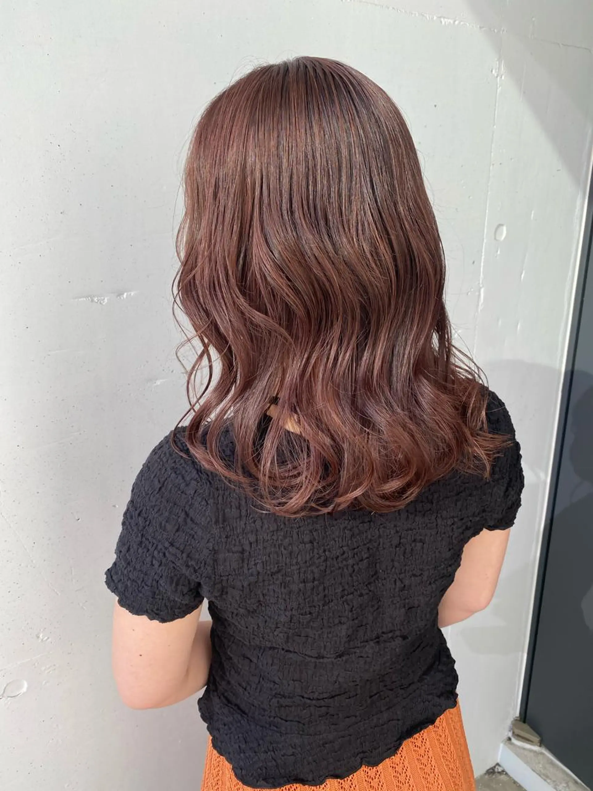 ミディアム カラー ミディアムパーマ 学生 トリートメント 髪質改善/レイヤー ストウシンゴのヘアスタイル