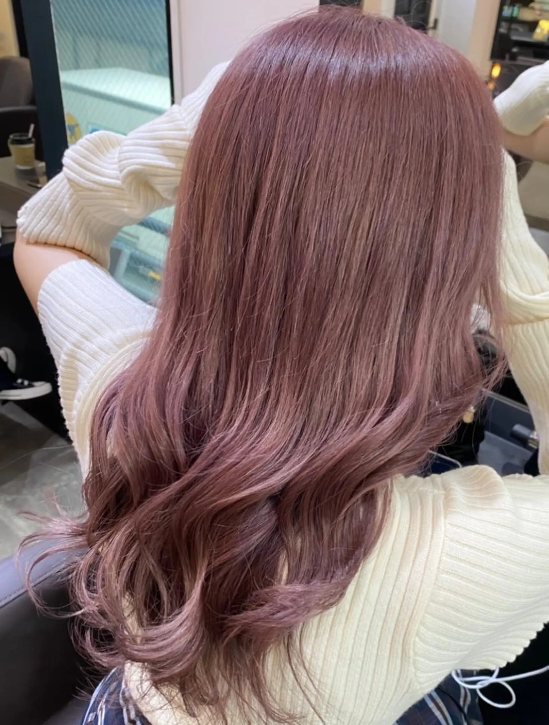 セミロング カラー パーマ ヘアアレンジ メンズ キッズ 結婚式・ブライダル メンズブリーチ メンズハイライト メンズインナーカラー ブリーチ ヘアカラー 艶ピンク*ヘアセット 🌙shioriのヘアスタイル