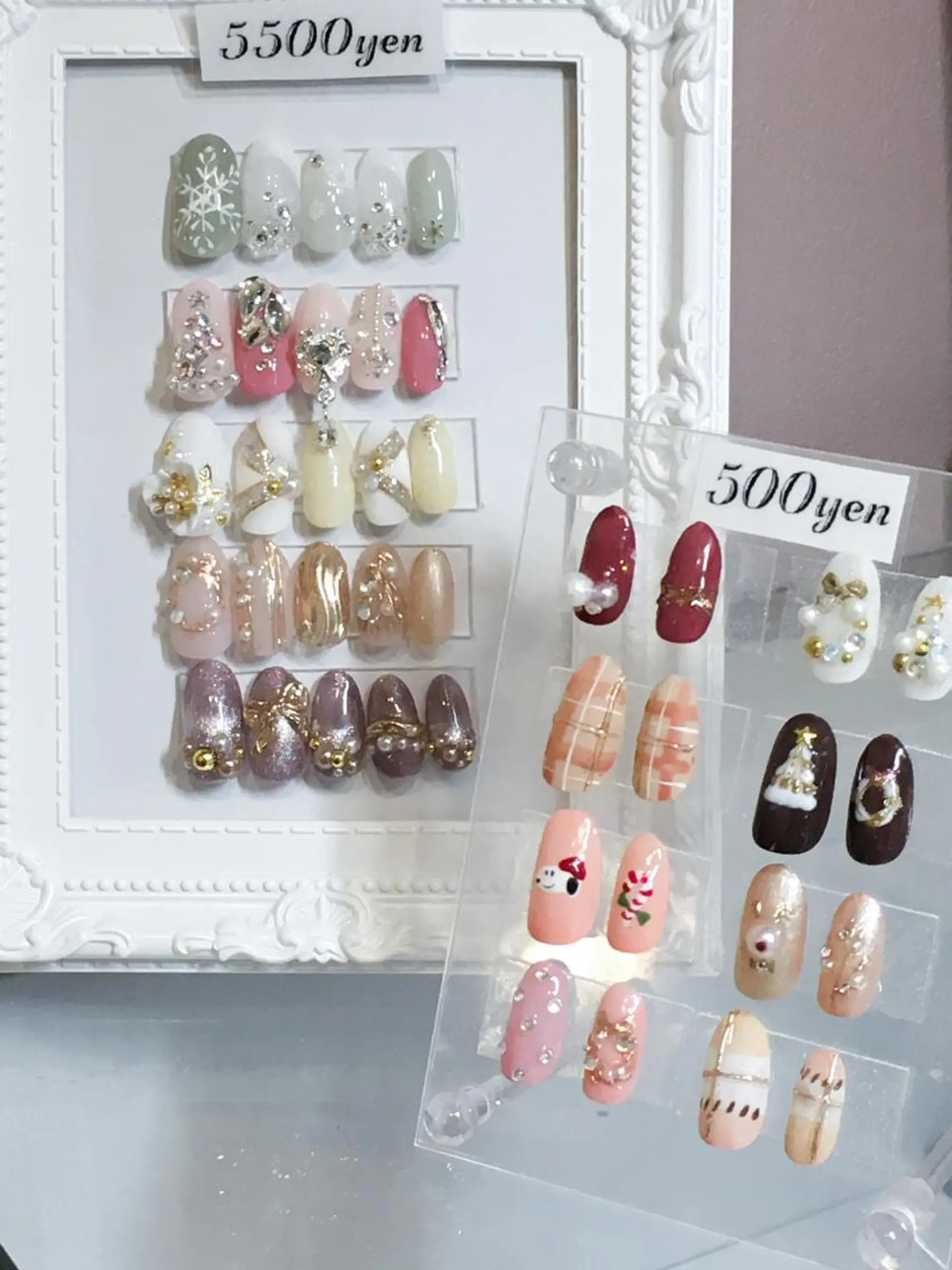 ネイル アートネイル キラキラネイル 冬ネイル クリスマス Nyanco Nailのネイルデザイン