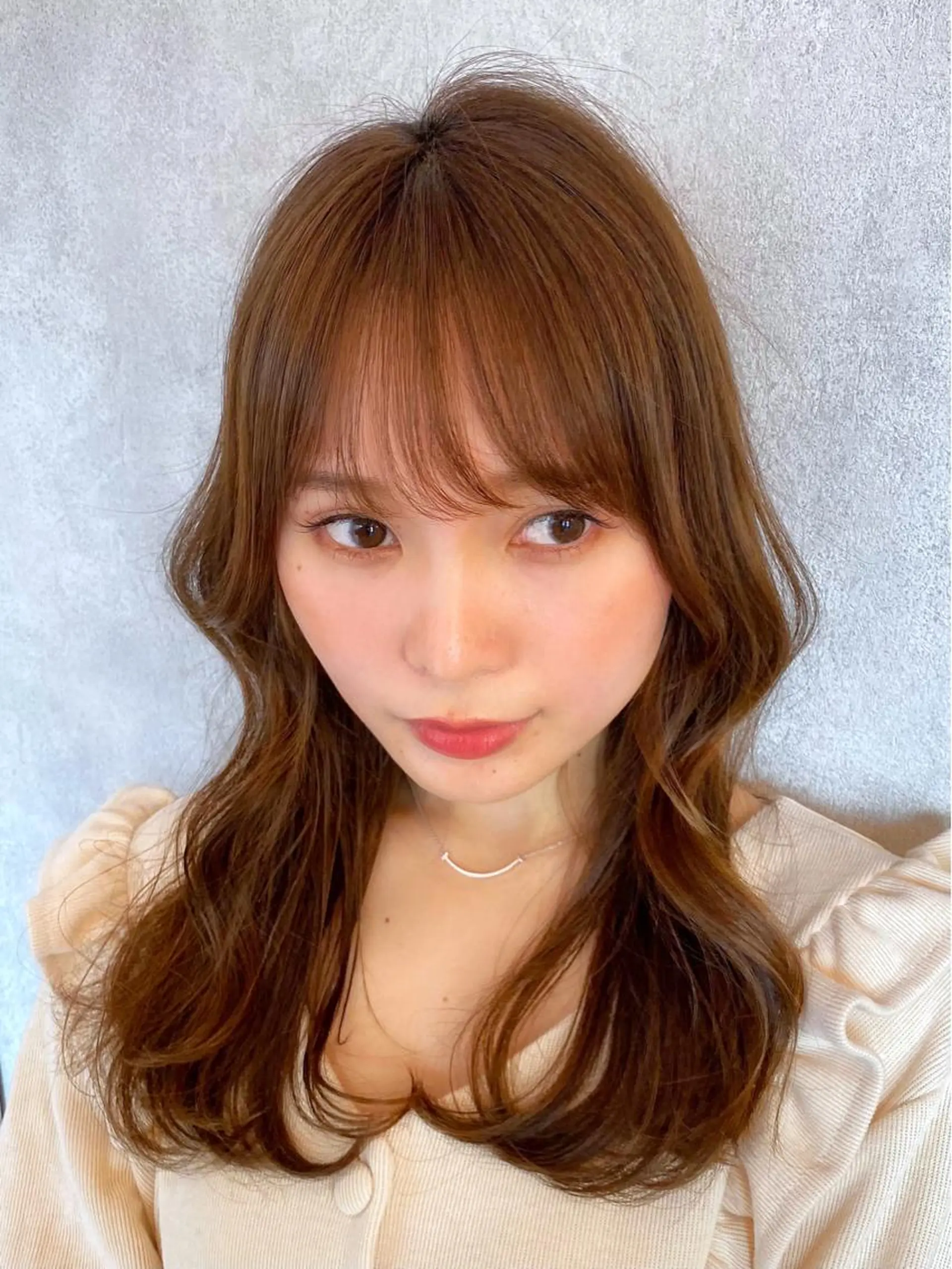 セミロング カラー シールエクステ セミロングパーマ ブリーチ ケアブリーチ ダブルカラー 新宿/韓国風レイヤー 髪質改善/渋谷直樹のヘアスタイル