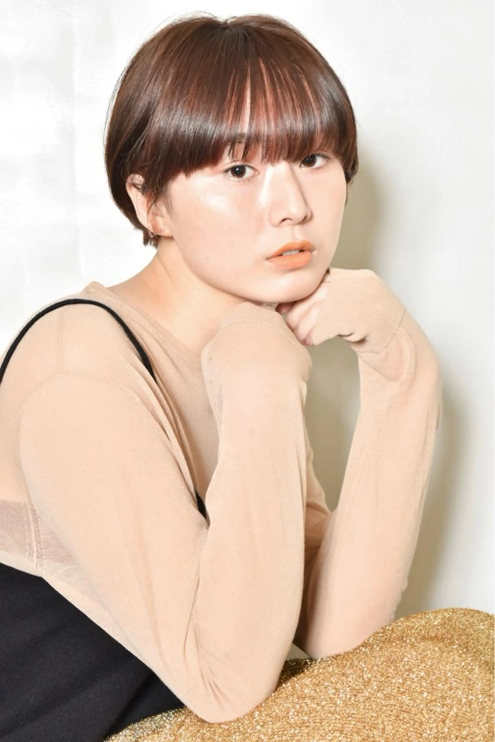 ショート カラー ショートヘア AND THE BRICKS所属・AND THE BRICKS北川珠紀の眉毛・アイブロウイメージ