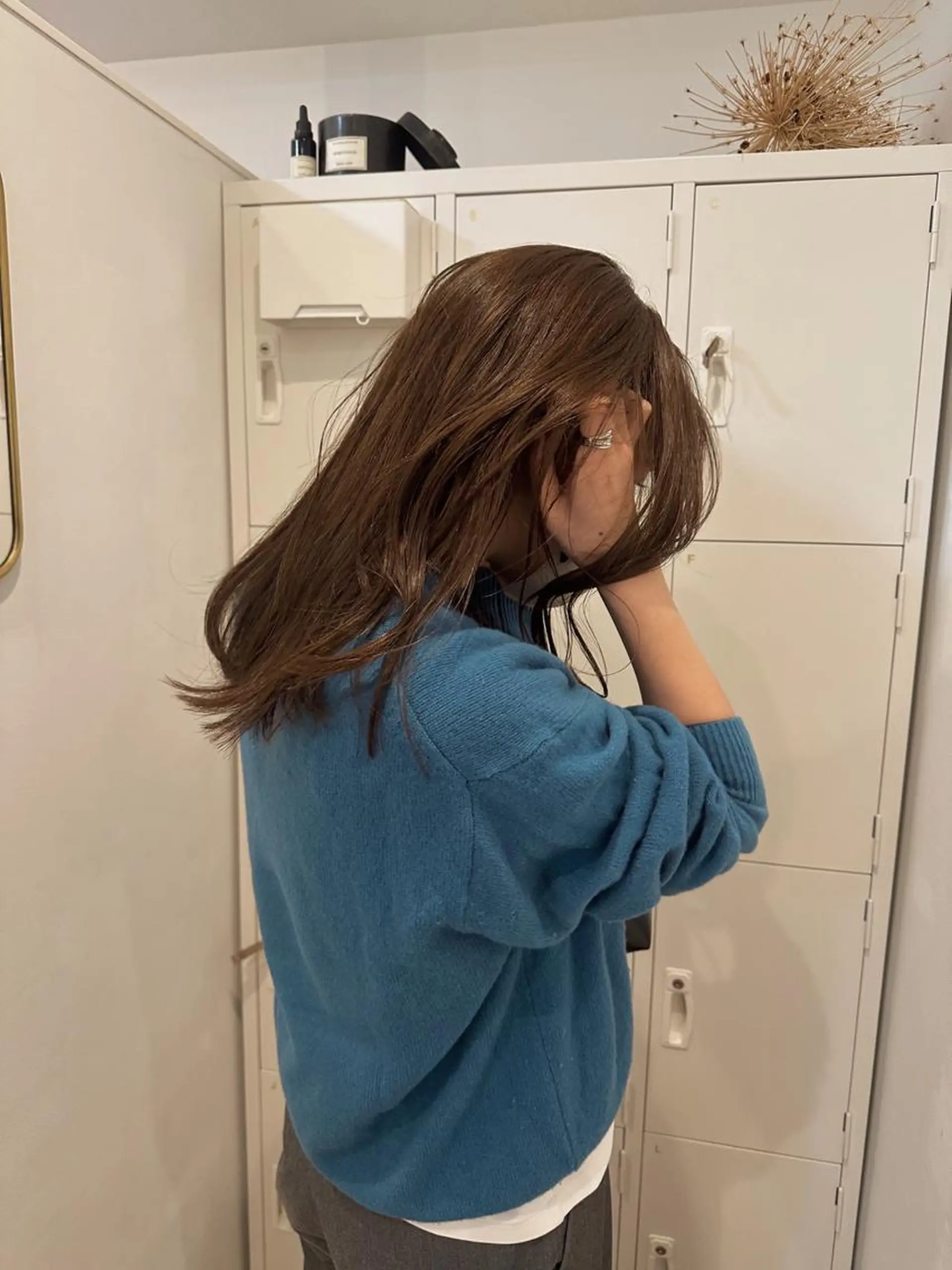 ロング カラー ヘアカラー トリートメント 梅田／ベージュ レイヤー／ヌマタのヘアスタイル