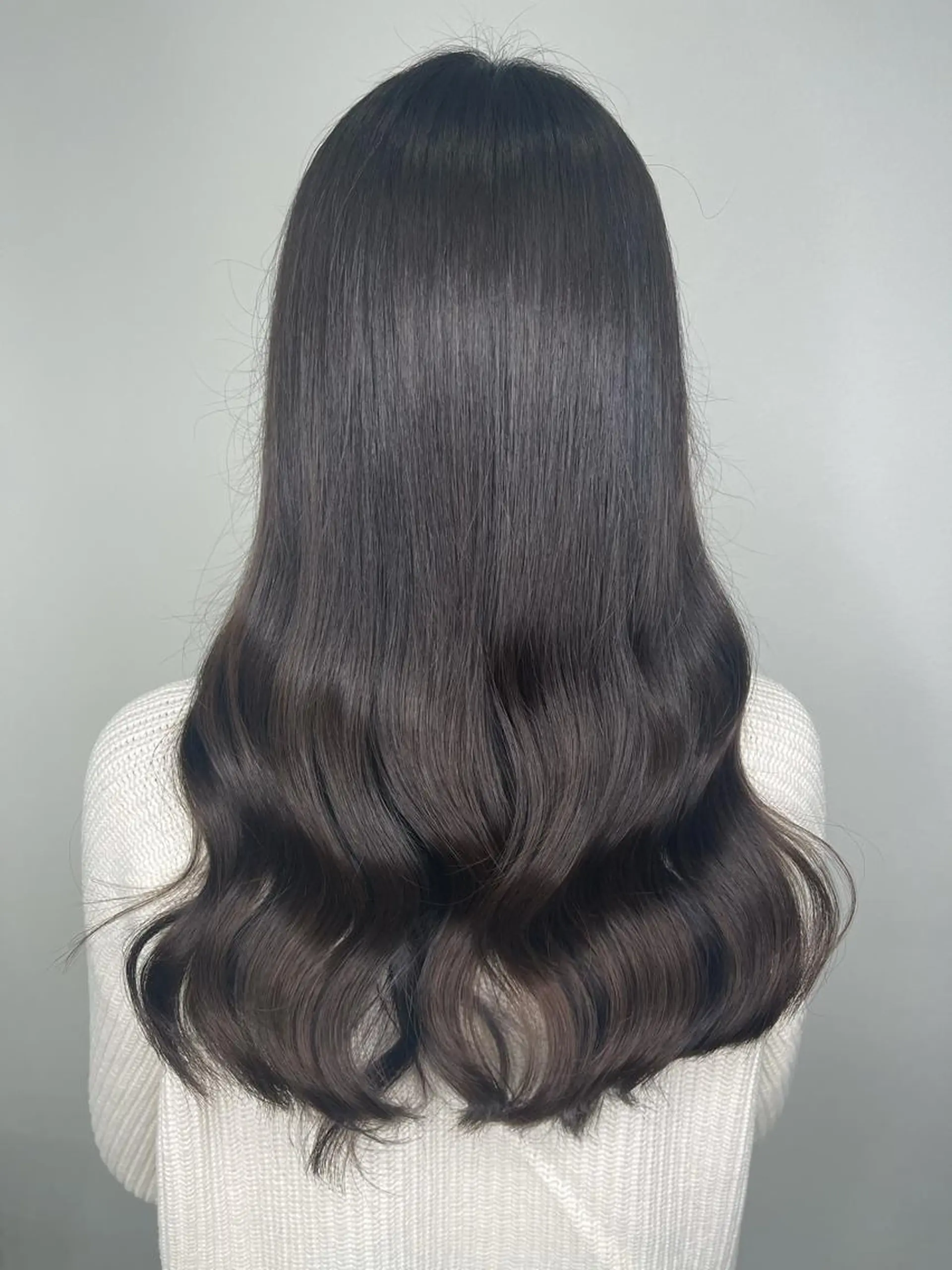 ロング カット ヘアカラー トリートメント &chaLme   心斎橋所属・emi/髪質改善/ 韓国風/艶カラーのヘアスタイル