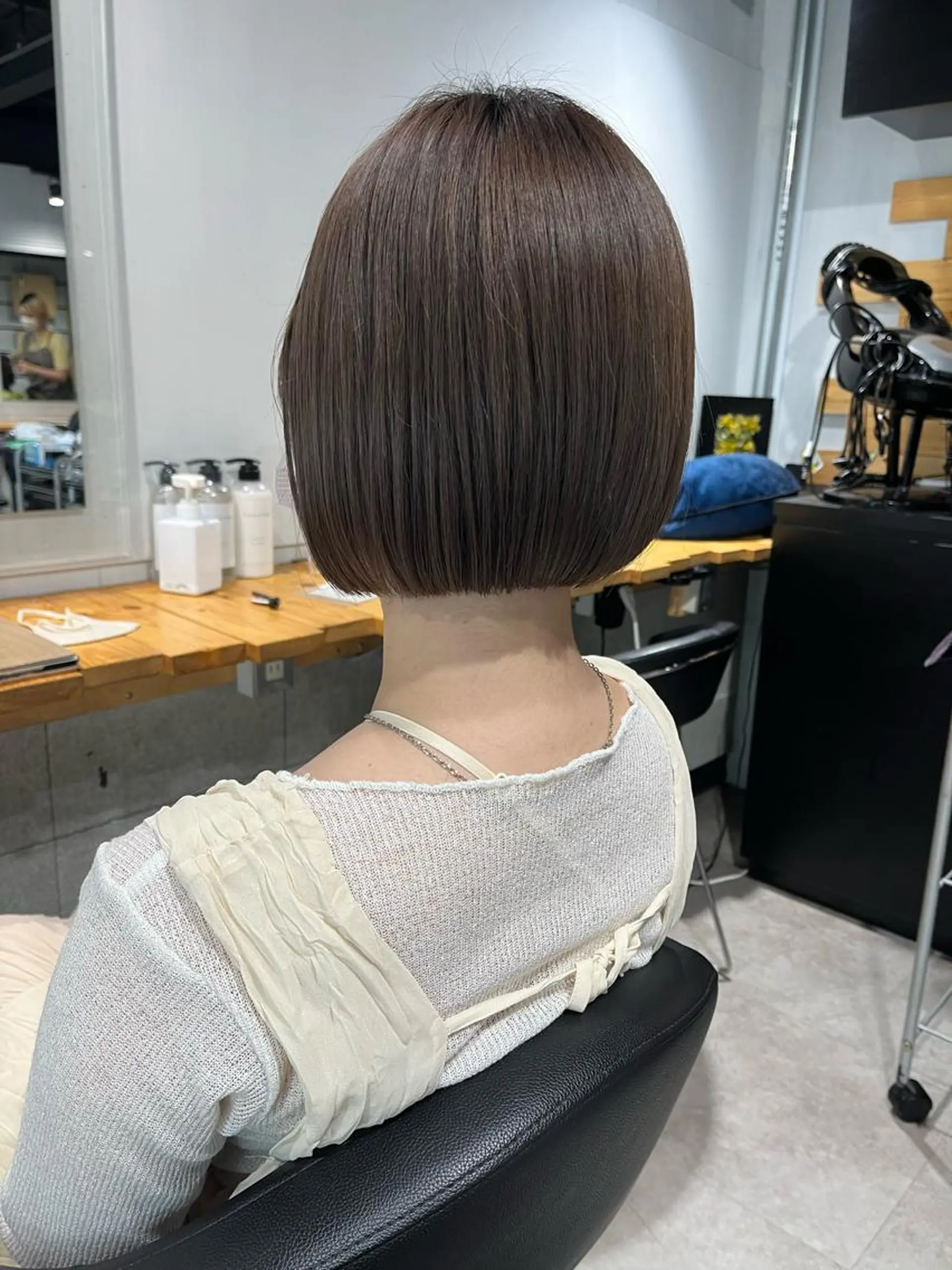 ショート ボブ カット ヘアカラー トリートメント 💗レイヤーショート ボブ艶髪/竜也💗のヘアスタイル