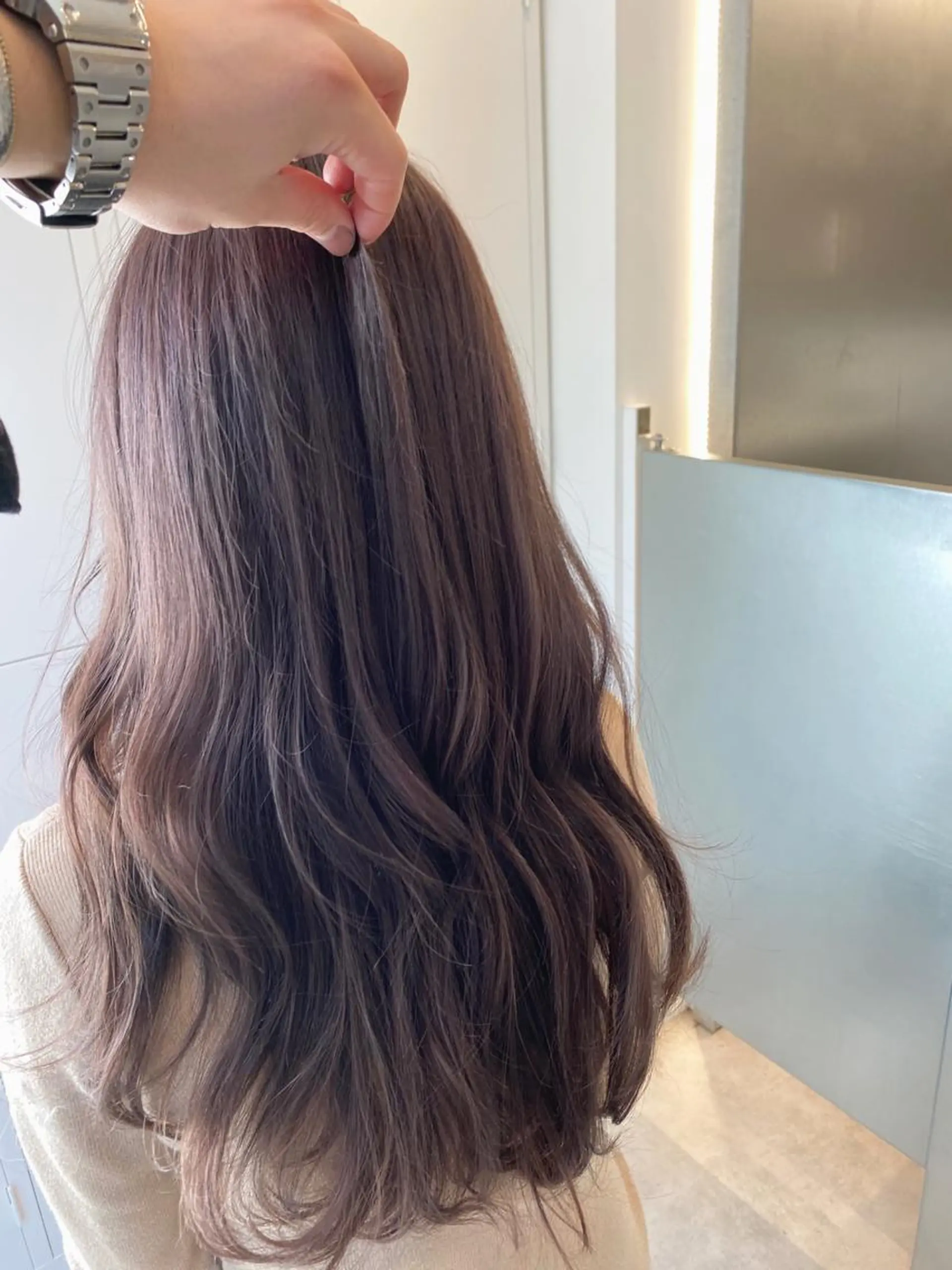 セミロング カラー あざと可愛い❤️ 髪質整形💊 輝のヘアスタイル