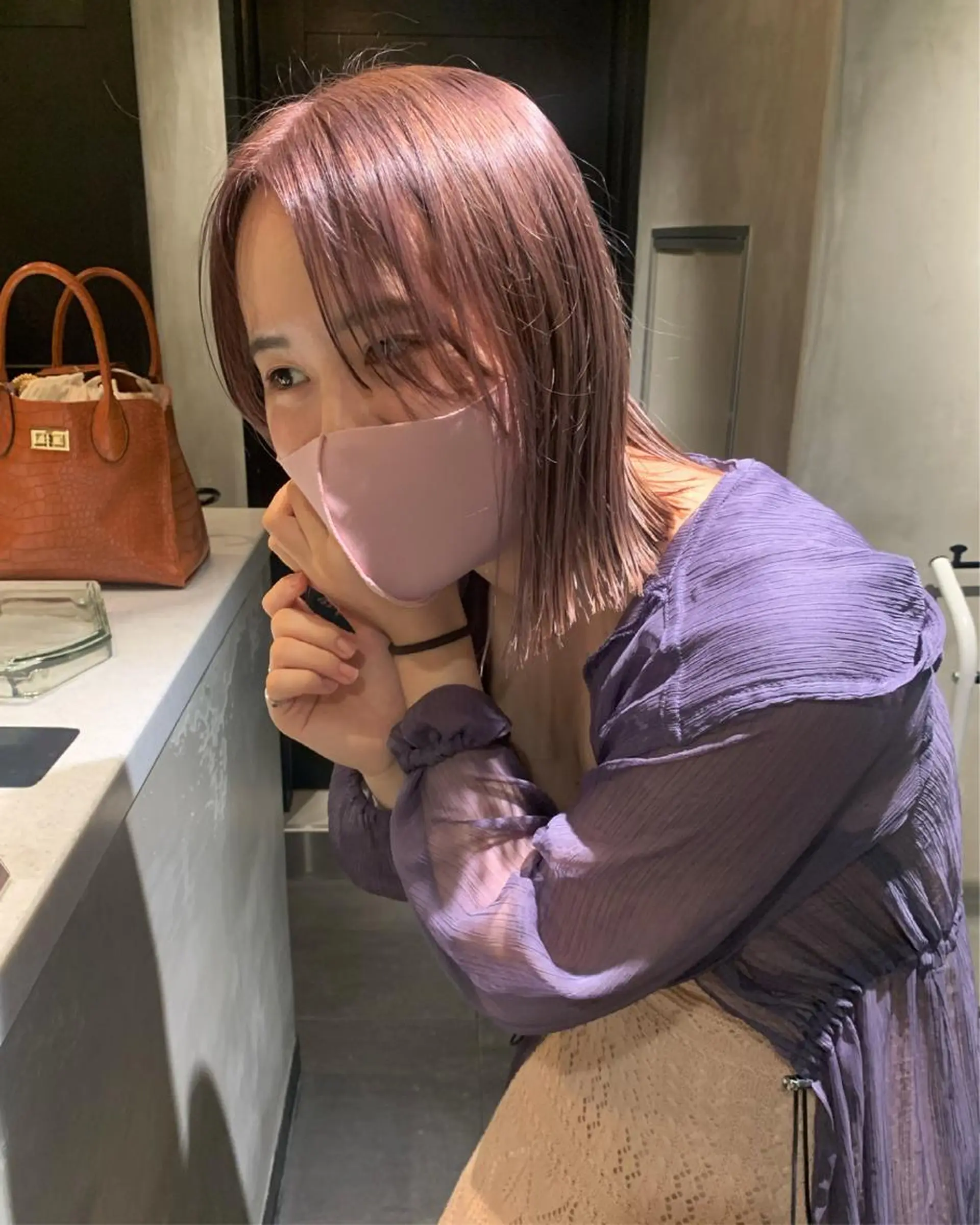 ミディアム カラー ヘアカラー トリートメント アンニュイヘア🪽 ayumiのヘアスタイル