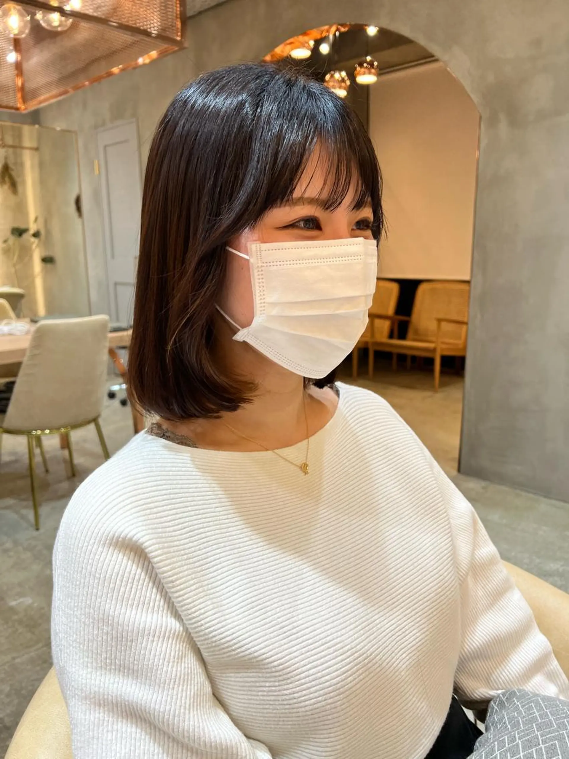 ショート ボブ/巻ける縮毛矯正 /韓国レイヤーはなのヘアスタイル