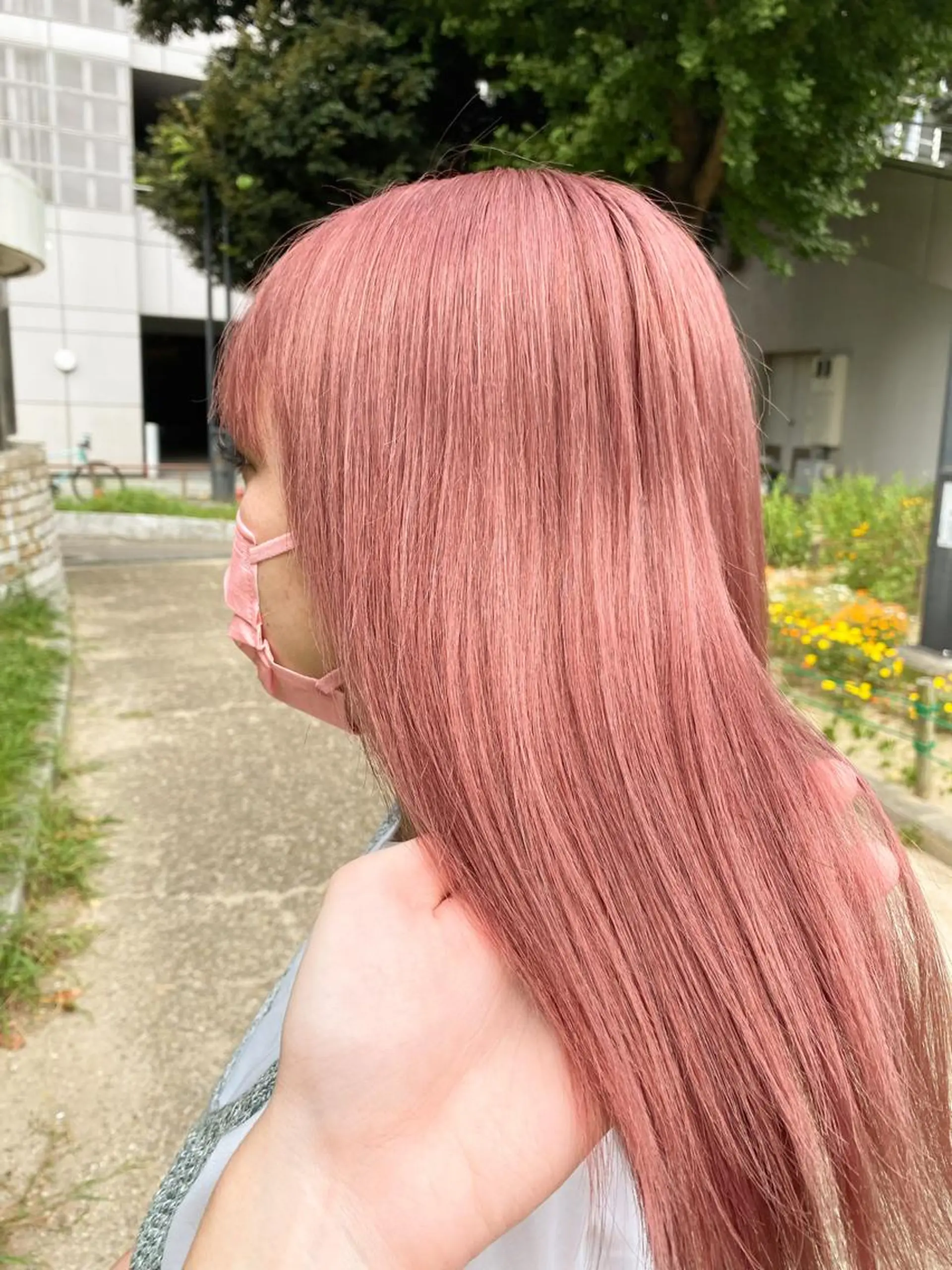 セミロング カラー ピンクカラー カット ヘアカラー トリートメント 鈴木直之/ハイトーン /ボブ/美髪矯正のヘアスタイル