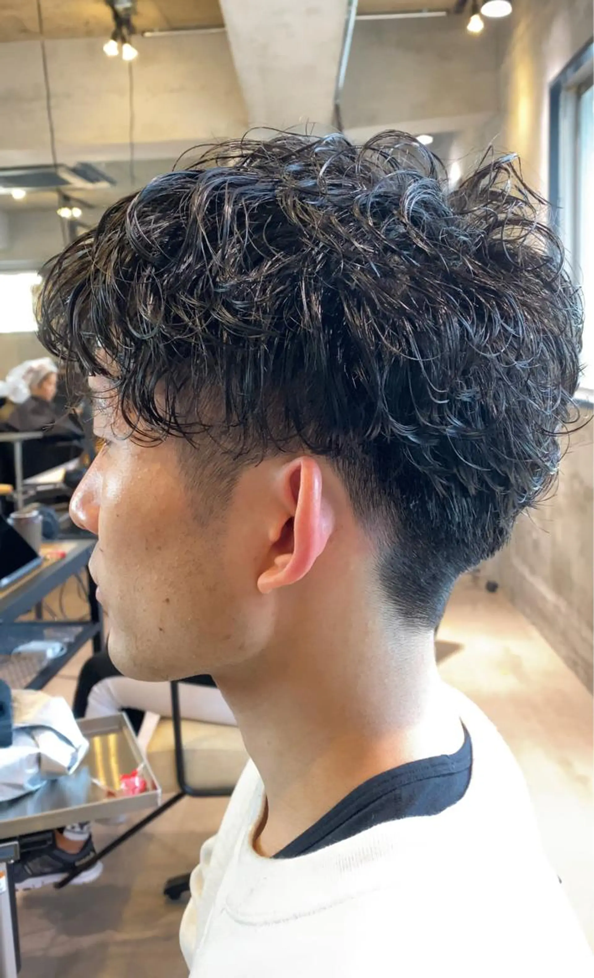 ショート パーマ メンズ カット ヘアカラー ✂︎メンズ特化✂︎ 竹内貴則のヘアスタイル