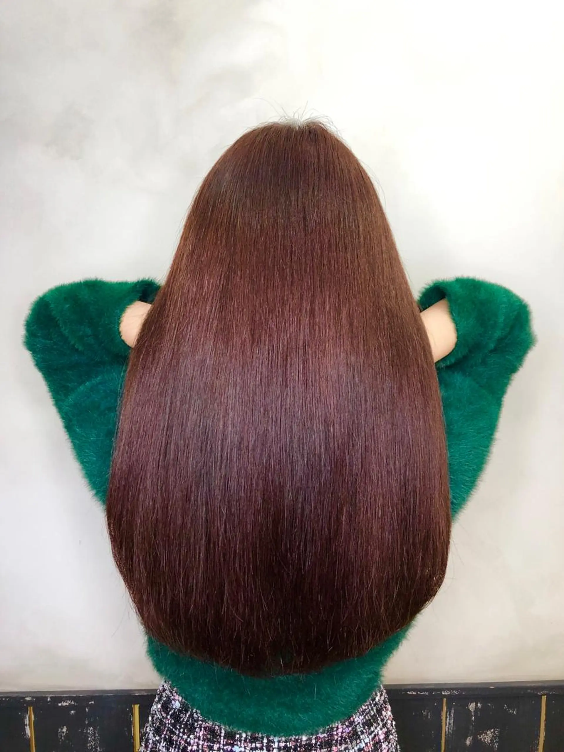 ロング カラー イルミナカラー ラベンダーカラー 美髪矯正 🌈髪質改善 山下のヘアスタイル