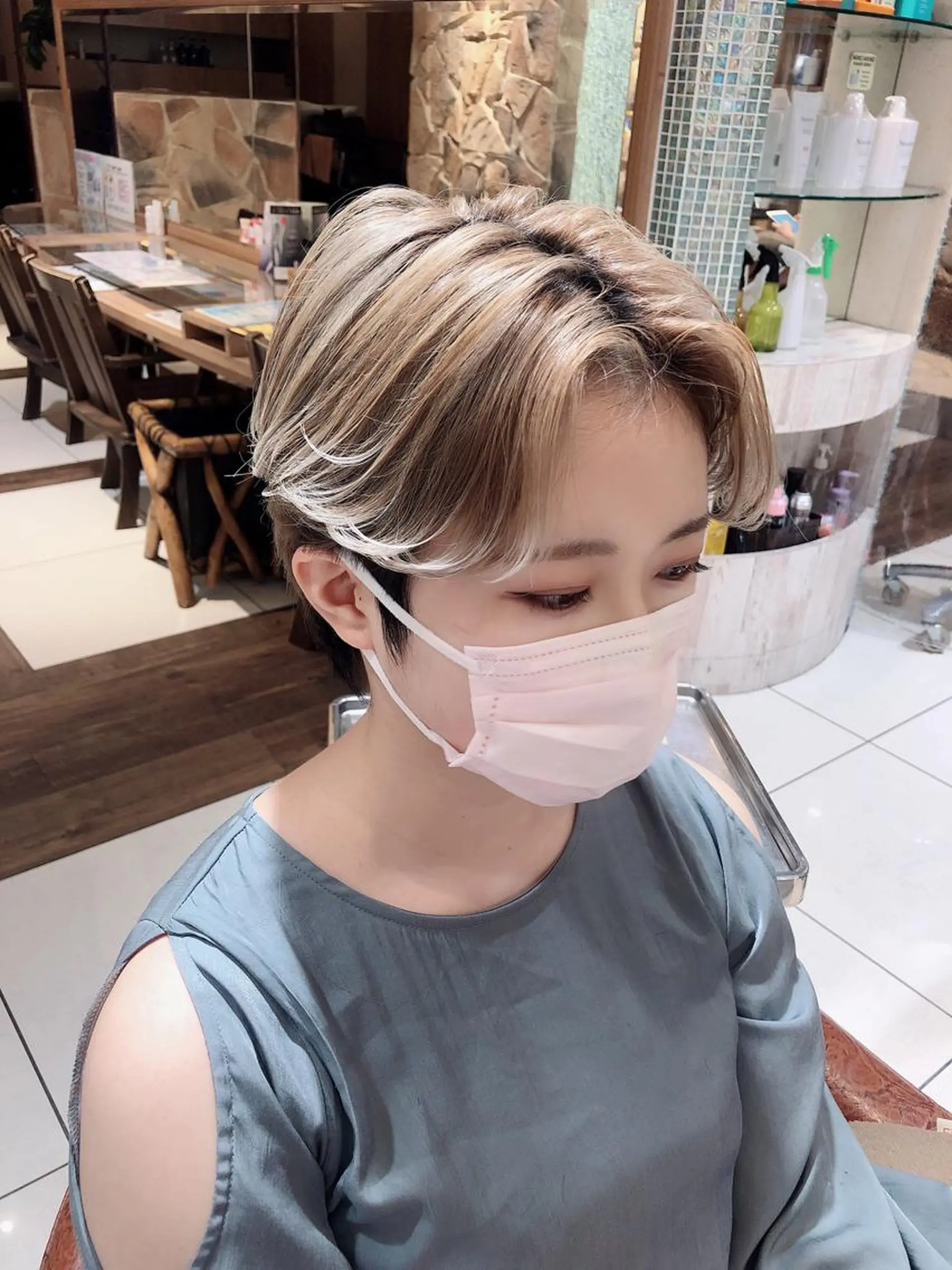 ショート カラー ハンサムショート 外国人風カラー ショートヘア 【ディレクター 🧸🤍田澤　唯那】のヘアスタイル