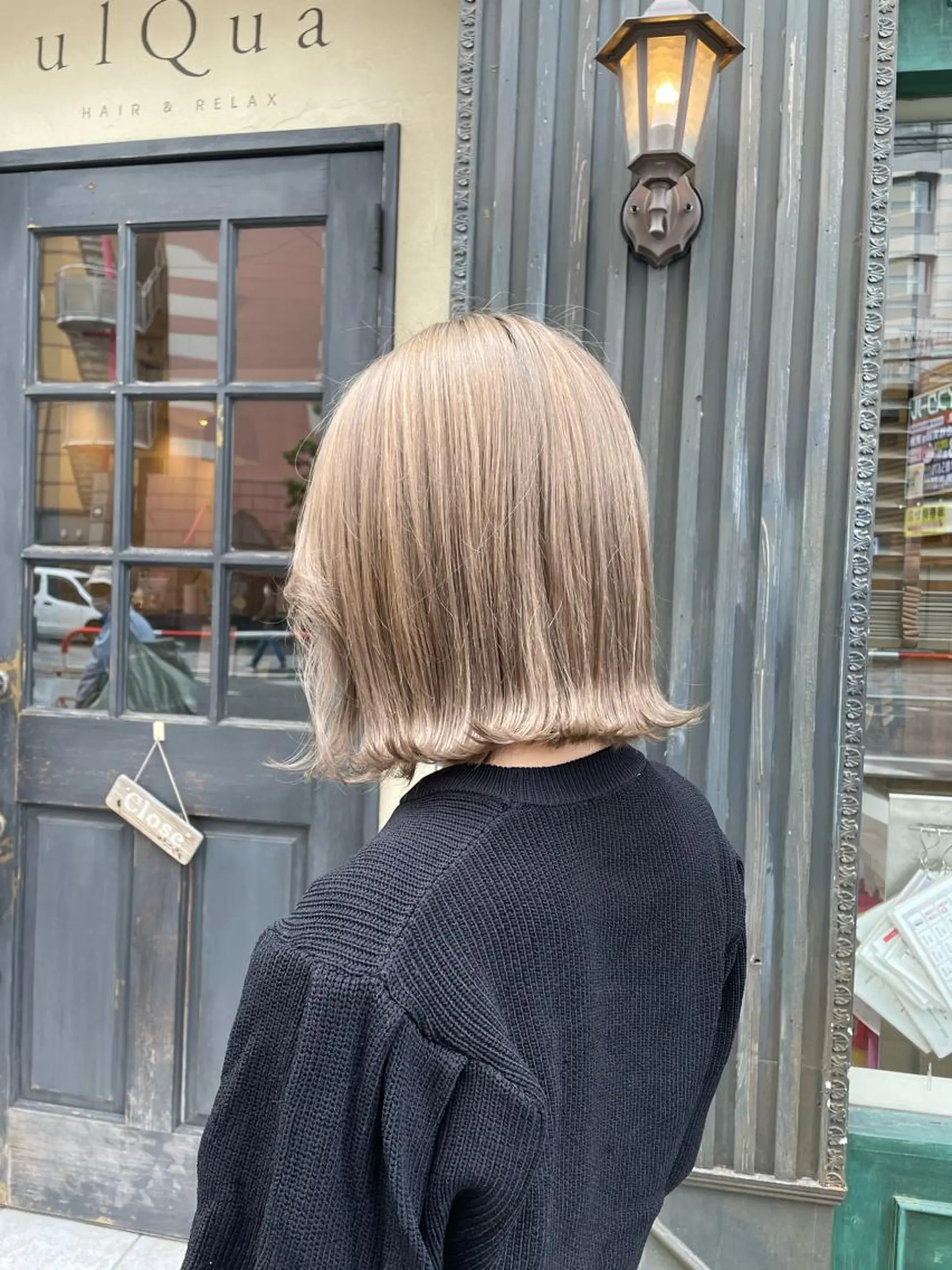 ミディアム カラー ulQua 戸田のヘアスタイル