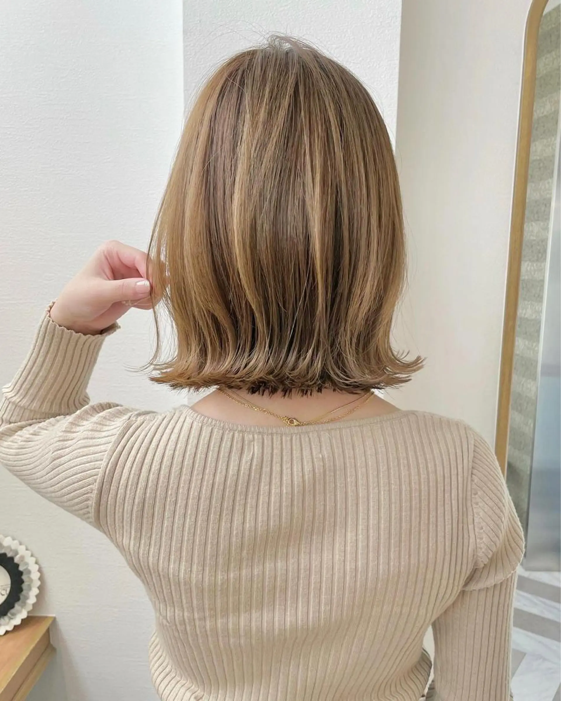 ミディアム カラー カット ヘアカラー トリートメント ✨髪質改善/レイヤー ✨川合佑哉のヘアスタイル