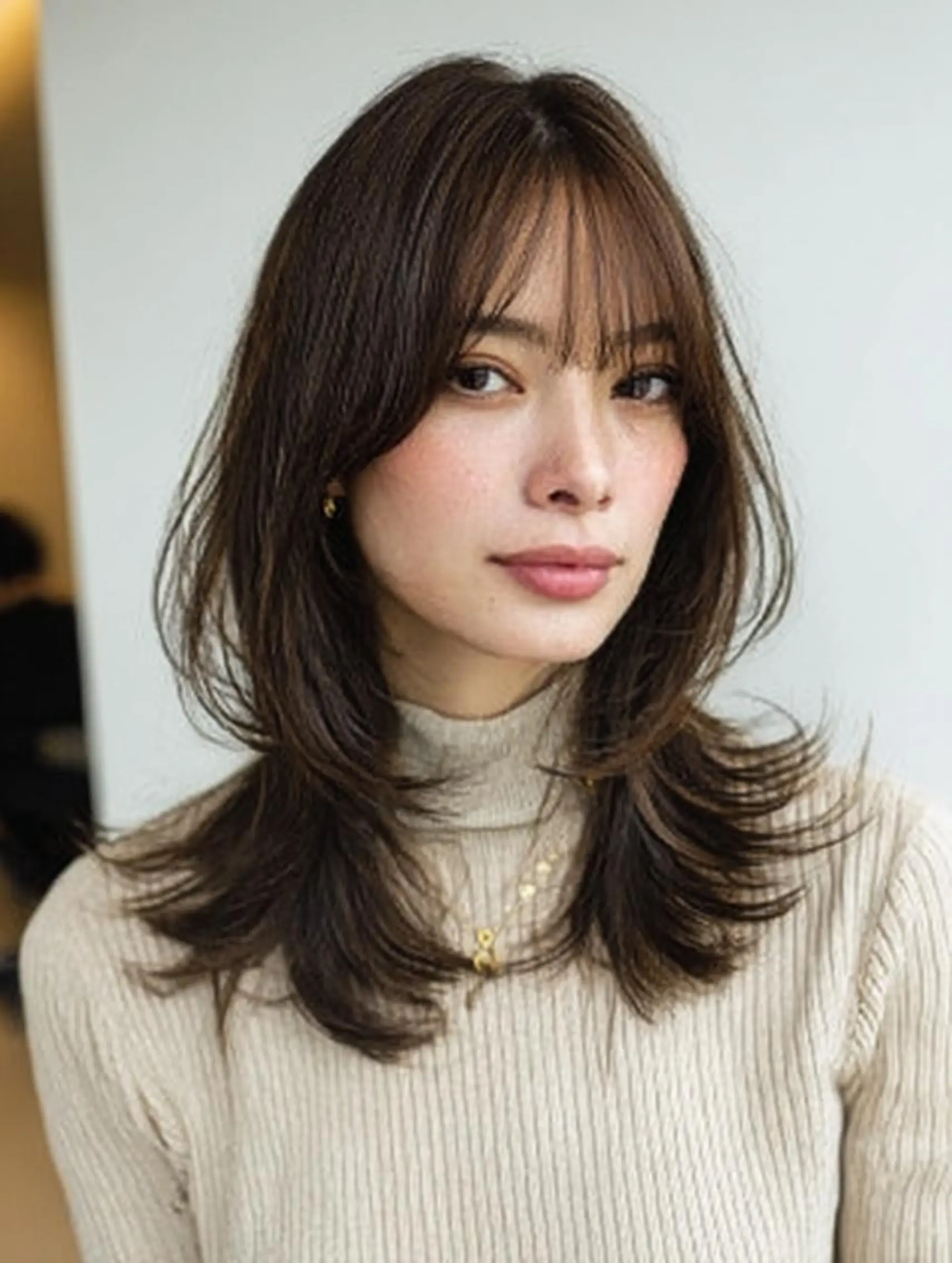 ミディアム ハッシュカット 髪質改善 レイヤーカット 縮毛矯正 トリートメント カット ヘアカラー トリートメント 生艶髪&レイヤー🔔 渋谷お薦めNo.1✨のヘアスタイル