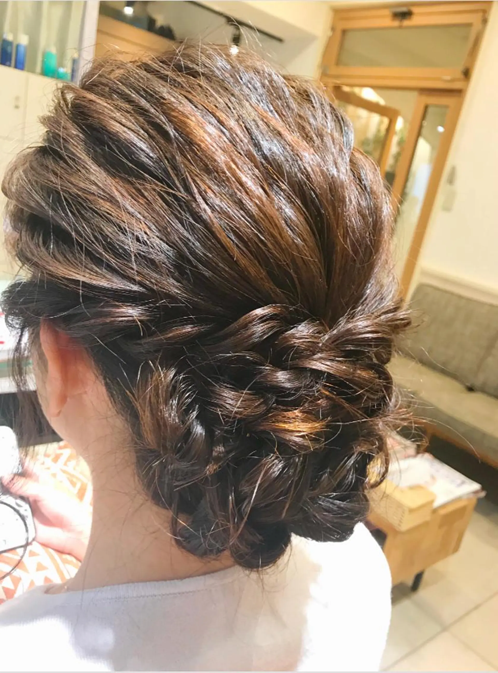 ヘアアレンジ あき えいみのヘアスタイル