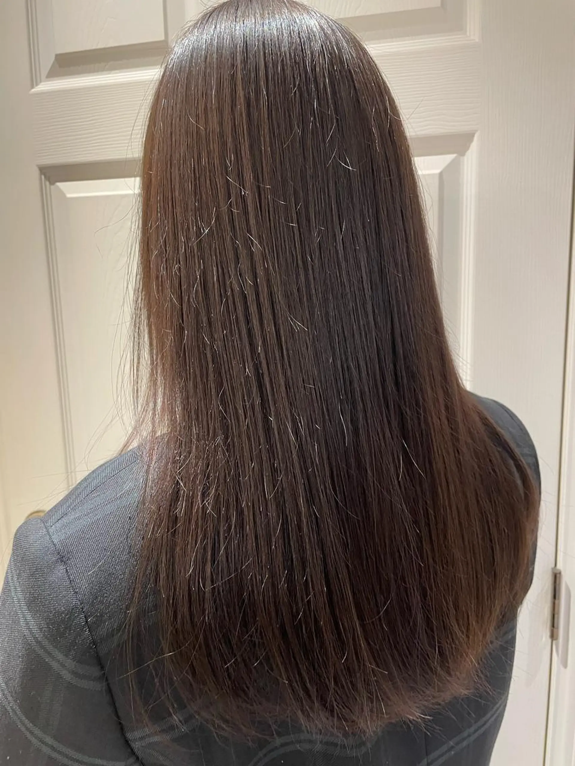 ロング カラー グレージュ ラベンダーカラー ラベンダーグレージュ ラベンダーグレー 柳井 準平のヘアスタイル