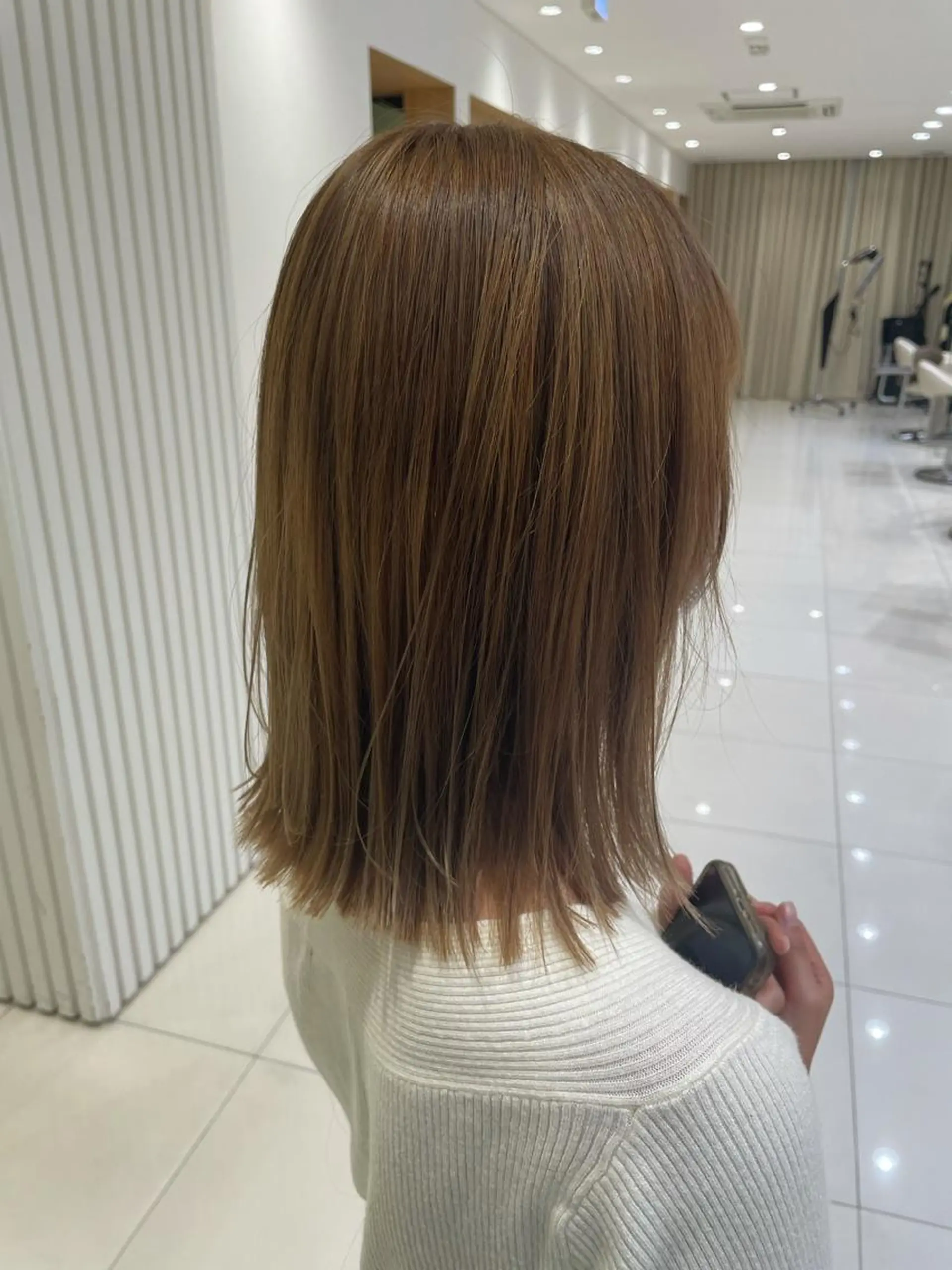 ミディアム カラー カット ヘアカラー トリートメント 新規限定カット無料 クーポン有り【桂口】のヘアスタイル