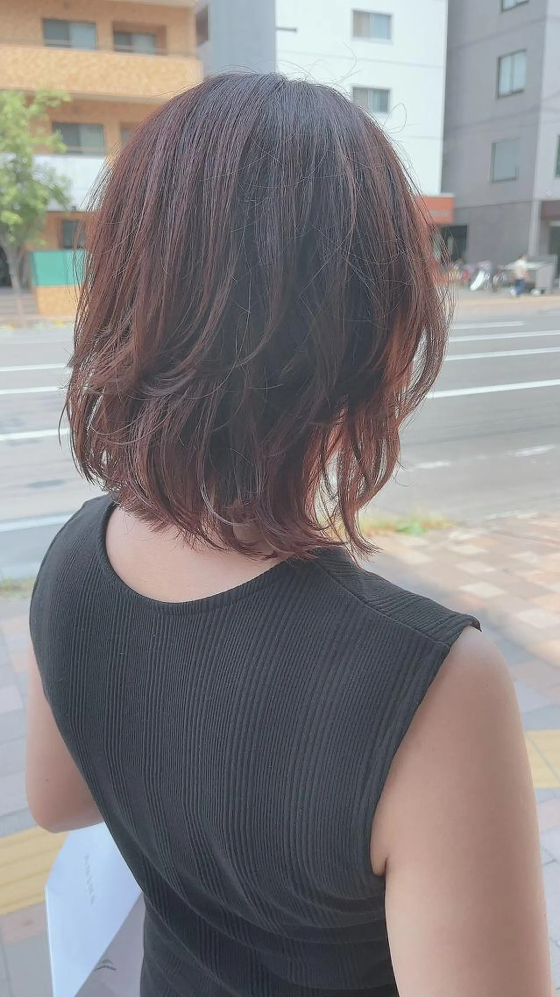 ミディアム カラー hair salonyuri所属・ヘアサロンユリ もりたきょうこのヘアスタイル