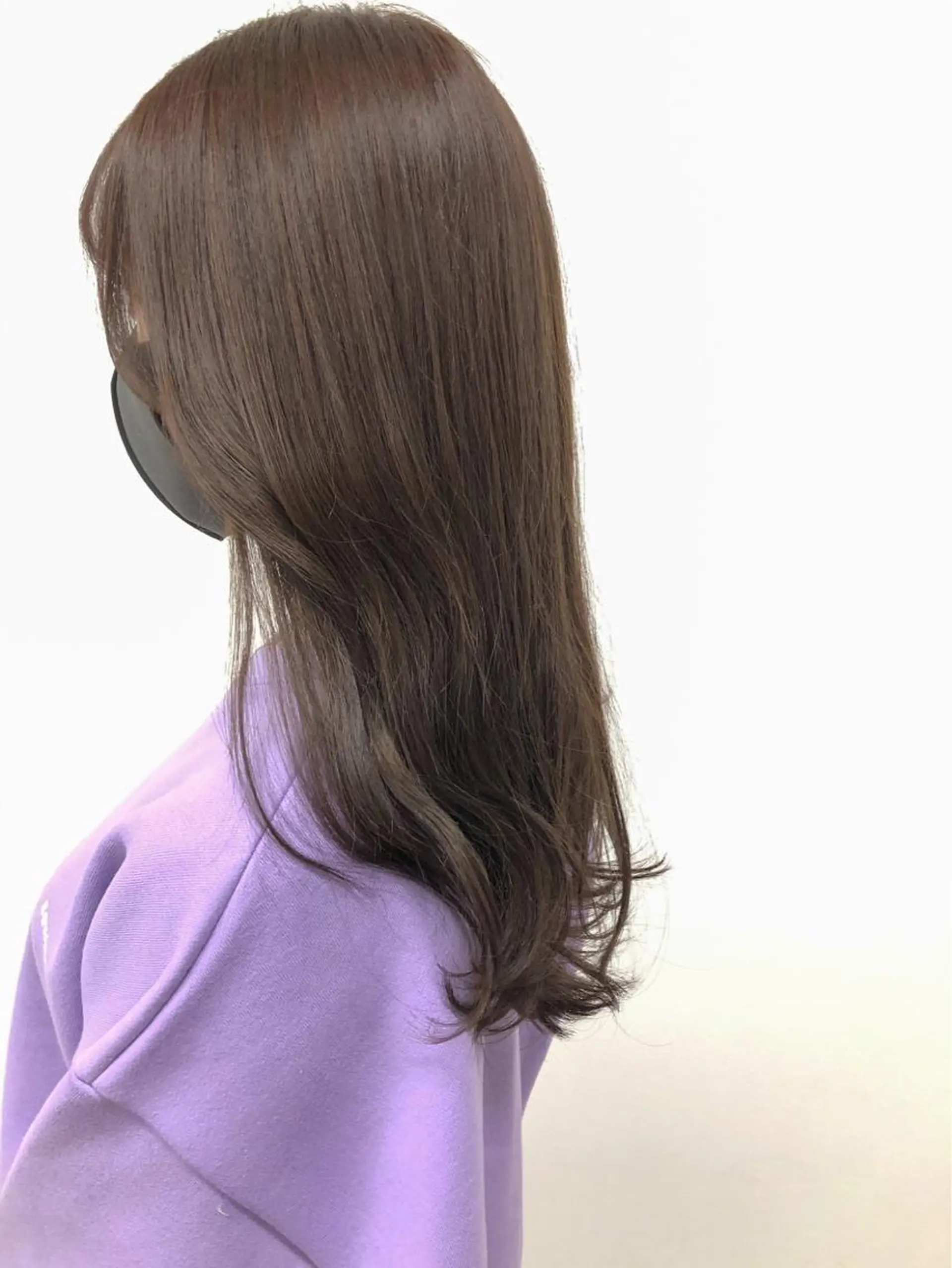 ロング カラー ヘアアレンジ ミストバング ブリーチ ケアブリーチ 透明感カラー デザインカラー maoブリーチ無し 似合わせカラーのヘアスタイル