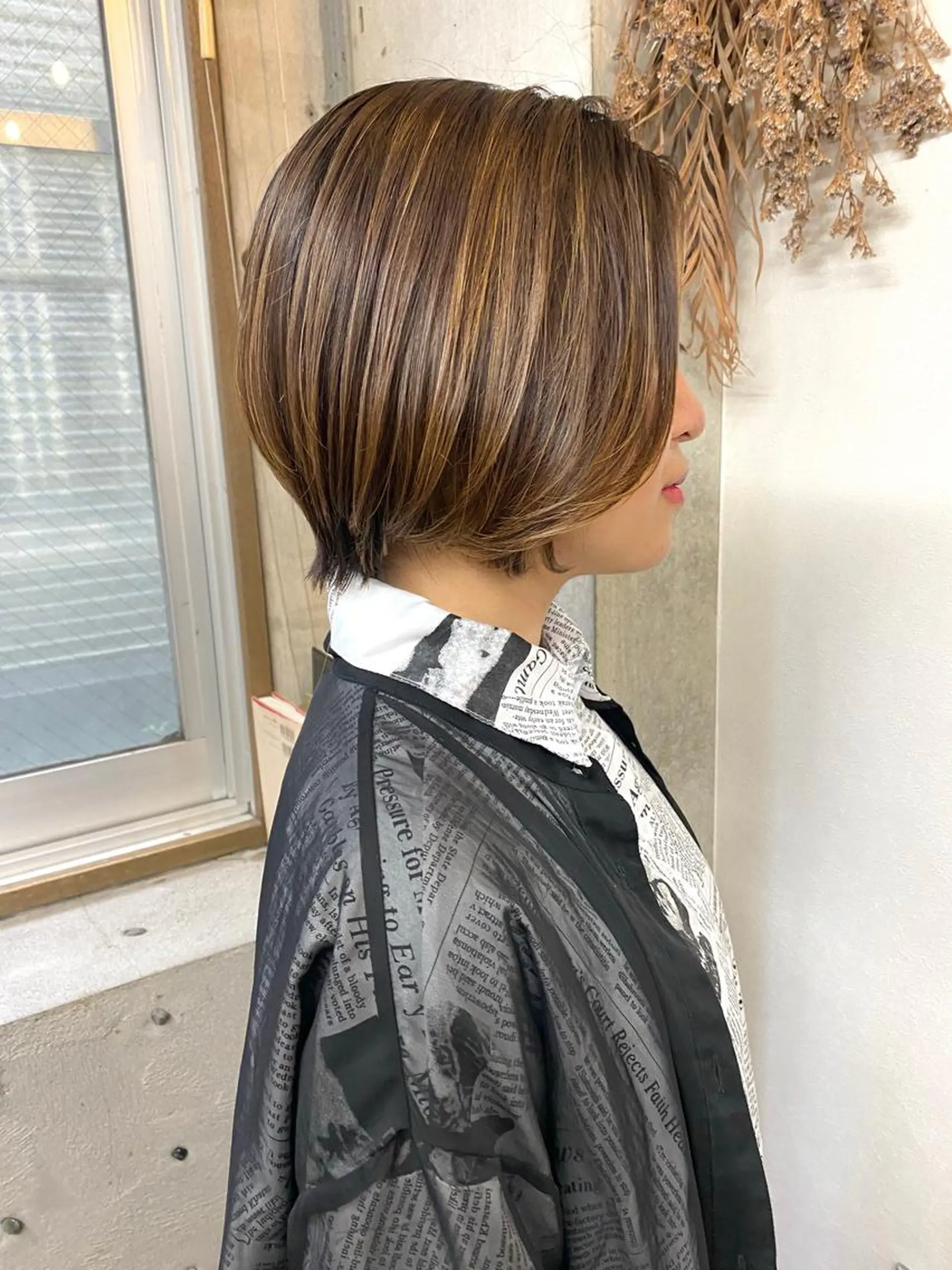 ショート ショートボブ ボブ ショートヘア 梅津 光帆のヘアスタイル