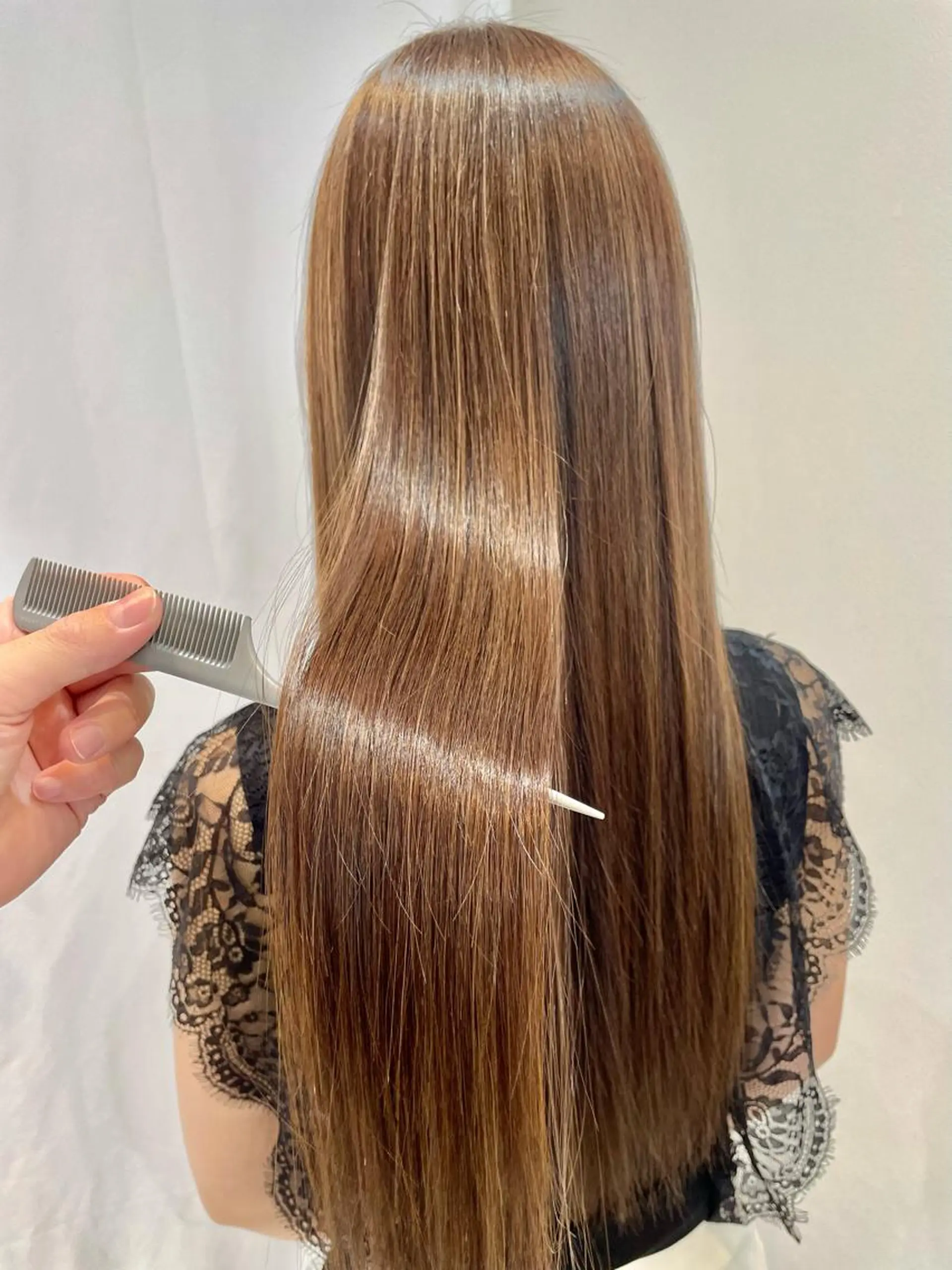 ロング カラー カット ヘアカラー トリートメント 👑髪質改善カラー 中垣斗希のヘアスタイル