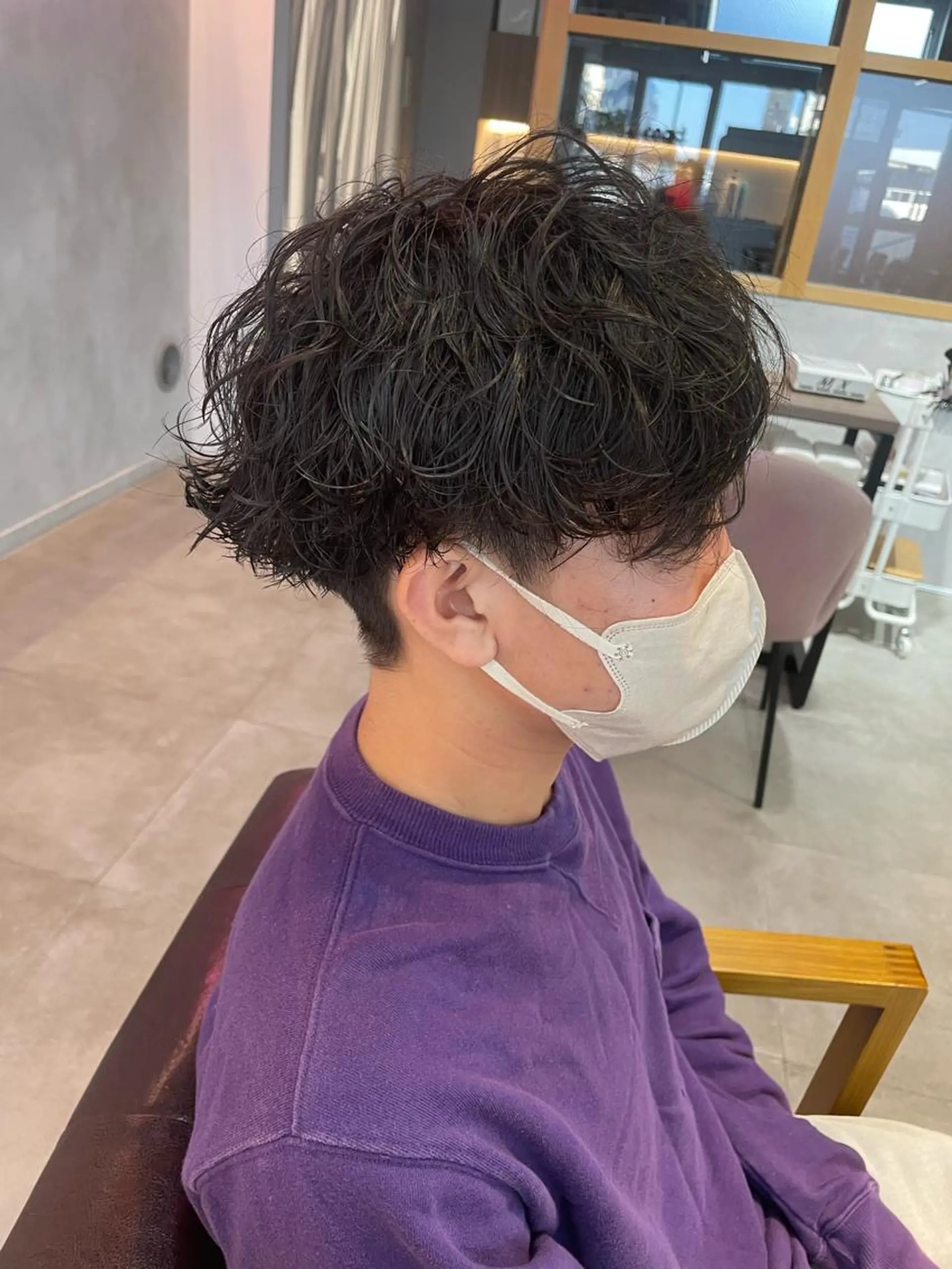 ショート パーマ メンズ 辻堂メンズ特化 YU-YAのヘアスタイル