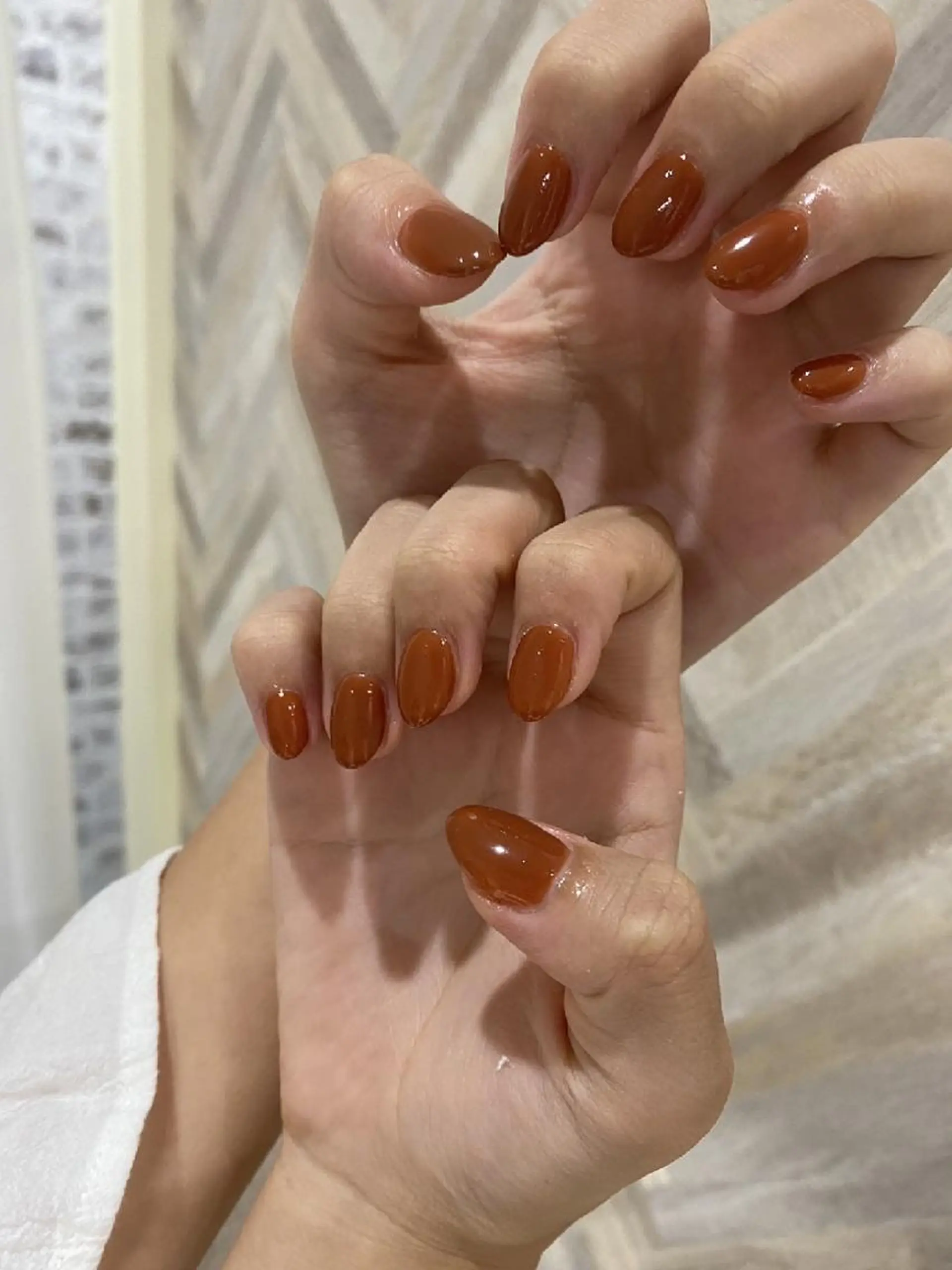 ネイル ジェルネイル ワンカラーネイル パラジェル ハンドネイル Miss:R  中津店 所属・稲岡 麻里亜のネイルデザイン