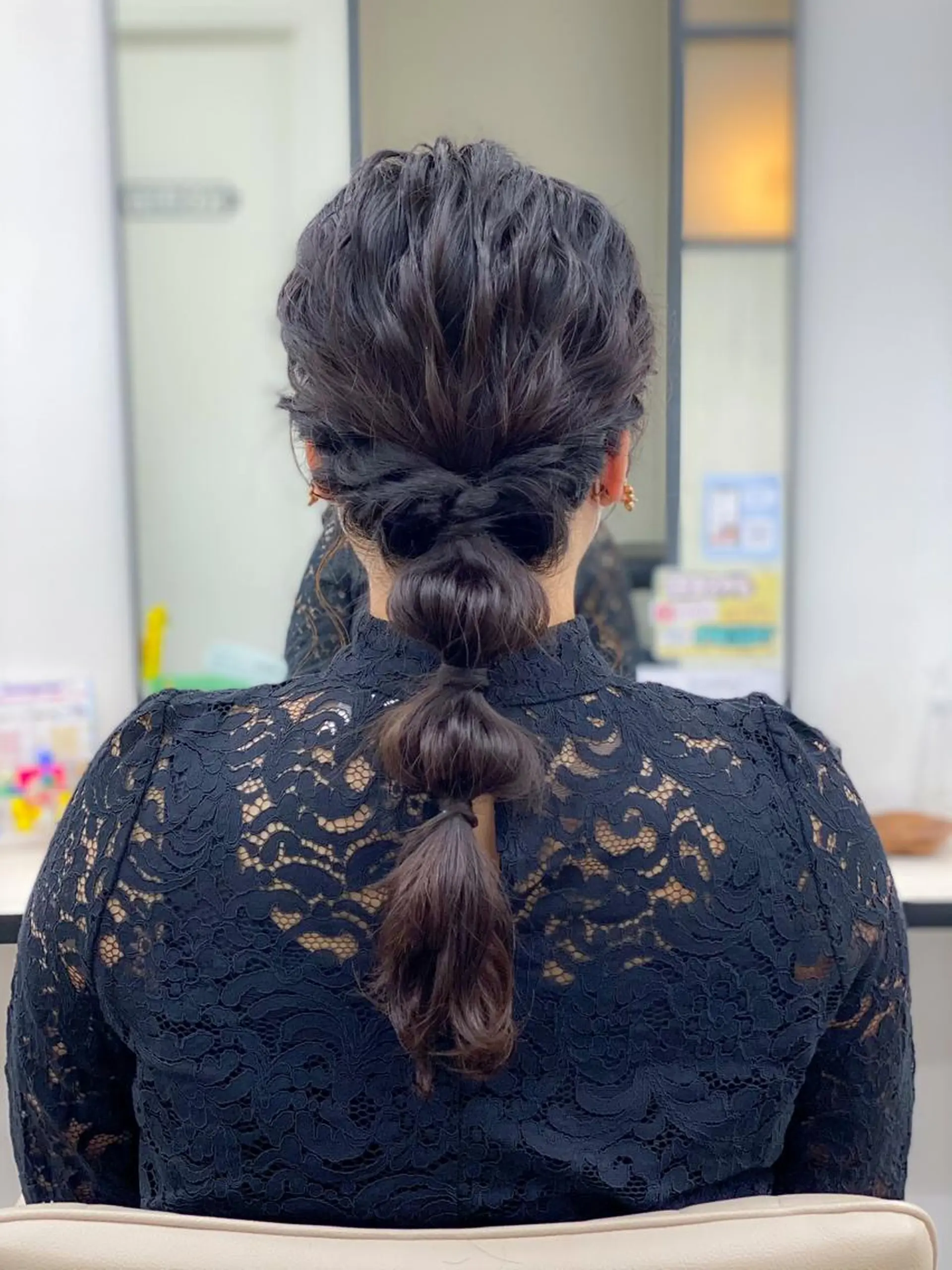 ロング ヘアアレンジ 玉ねぎヘアー louwe 武藤幸世のヘアスタイル