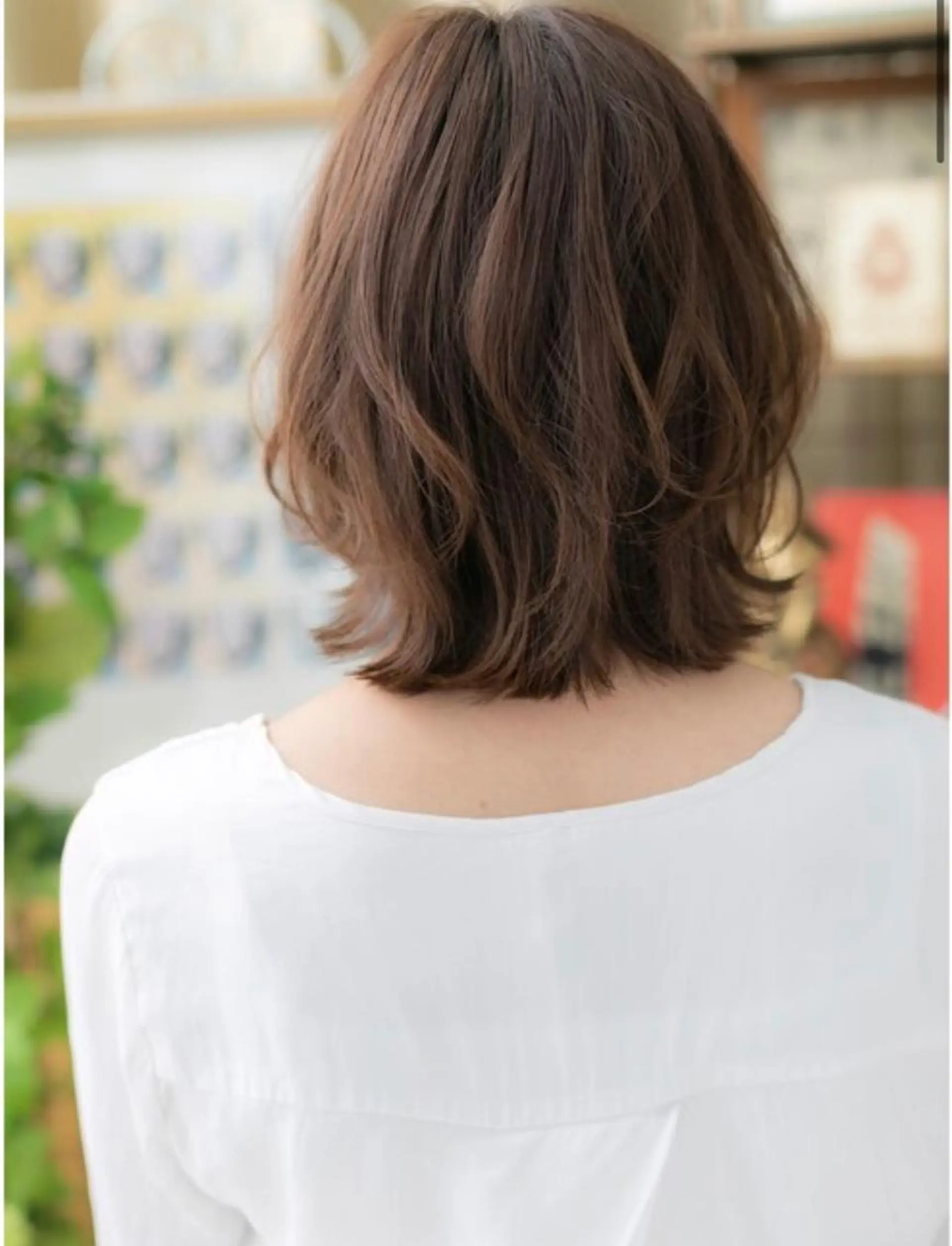 ミディアム カラー パーマ 透明感カラー ボブ くびれヘア 外ハネヘア カット ヘアカラー cover hair bliss 川口東口SOGO店所属・後悔はさせません 🔥💪千原一輝のヘアスタイル