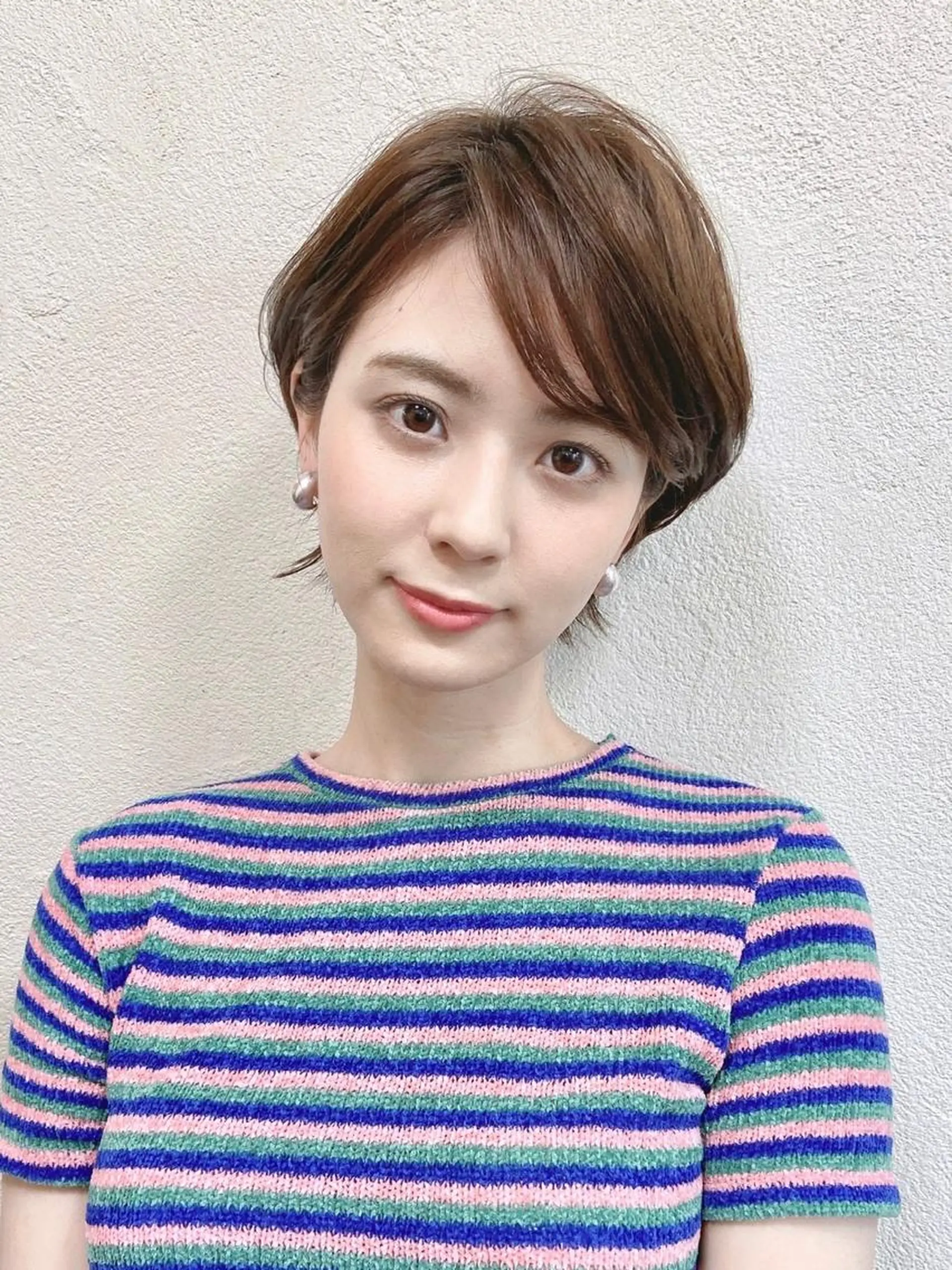 ショート カラー パーマ shiori ❤︎ /透明感カラーのヘアスタイル