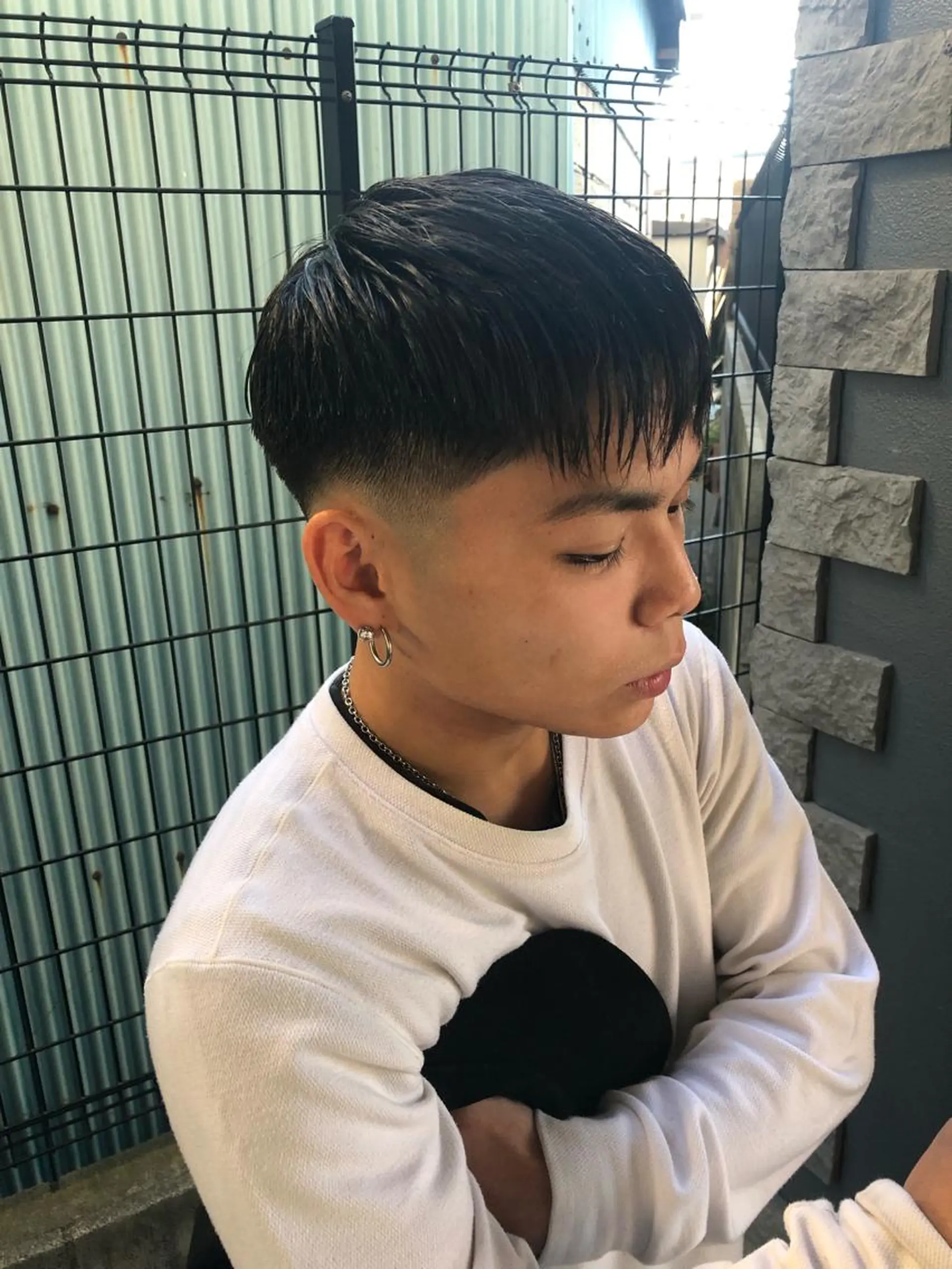 メンズ フェードカット スキンフェード ⭐️TOSHIKI メンズパーマオタク⭐のヘアスタイル