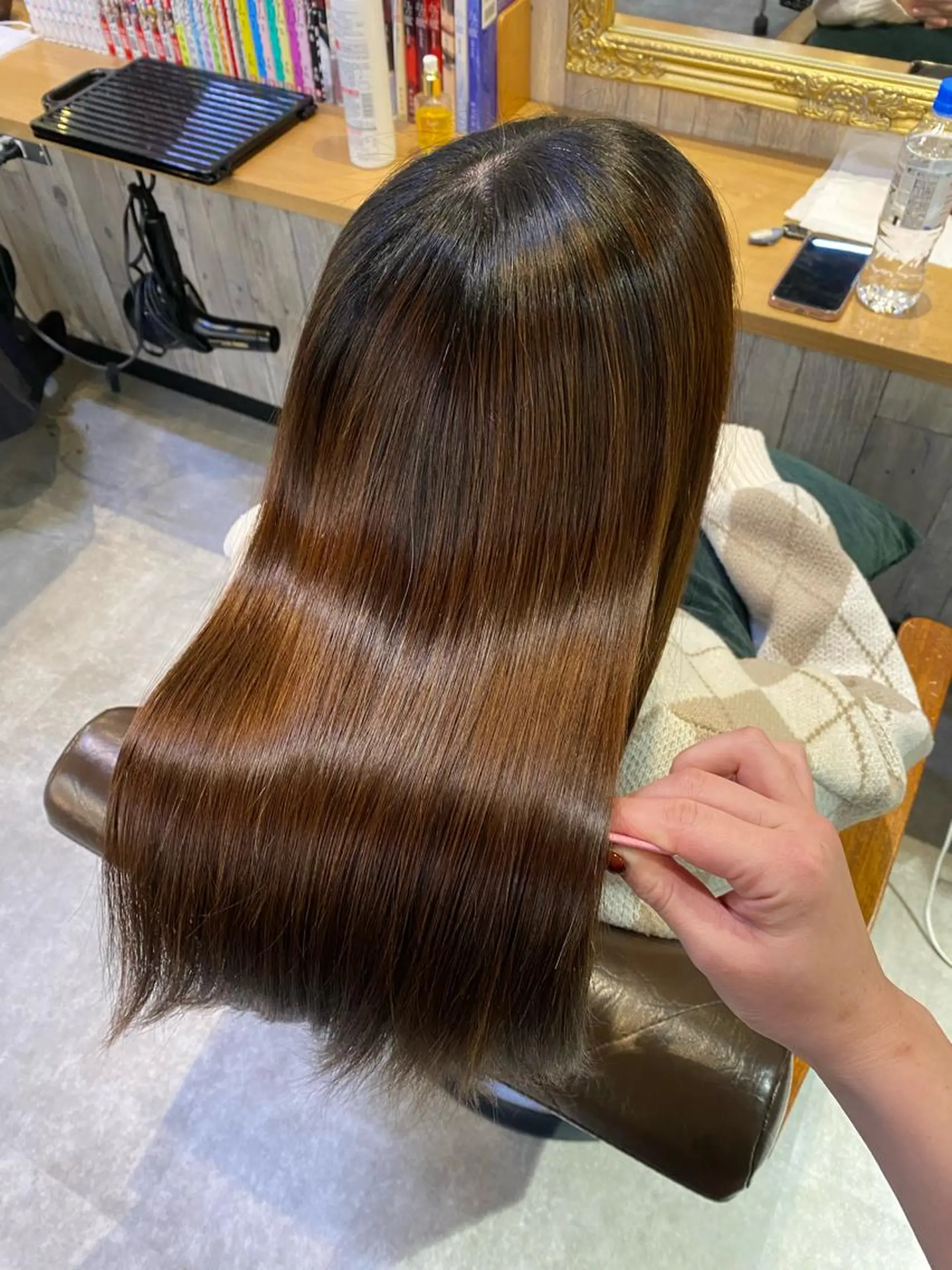 ロング カラー ヘアカラー トリートメント 【縮毛矯正特化】 kyokaのヘアスタイル