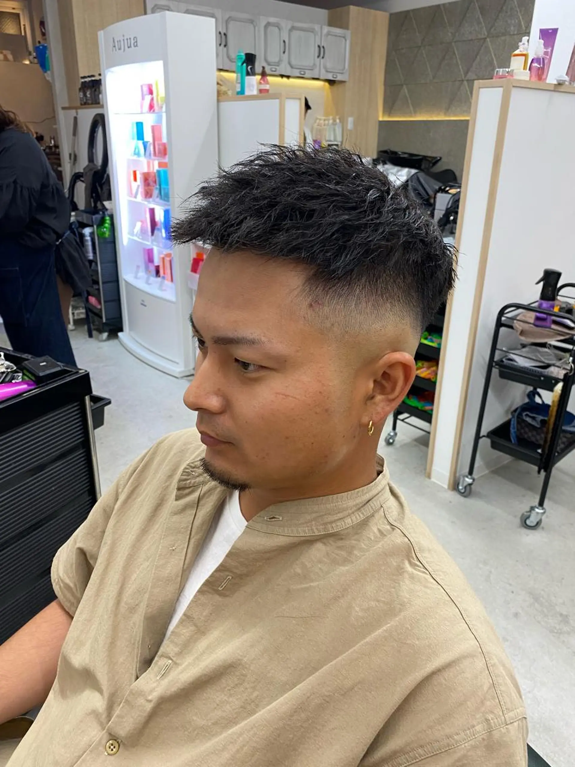 メンズ フェードカット カット パーマ 八谷 将平のヘアスタイル