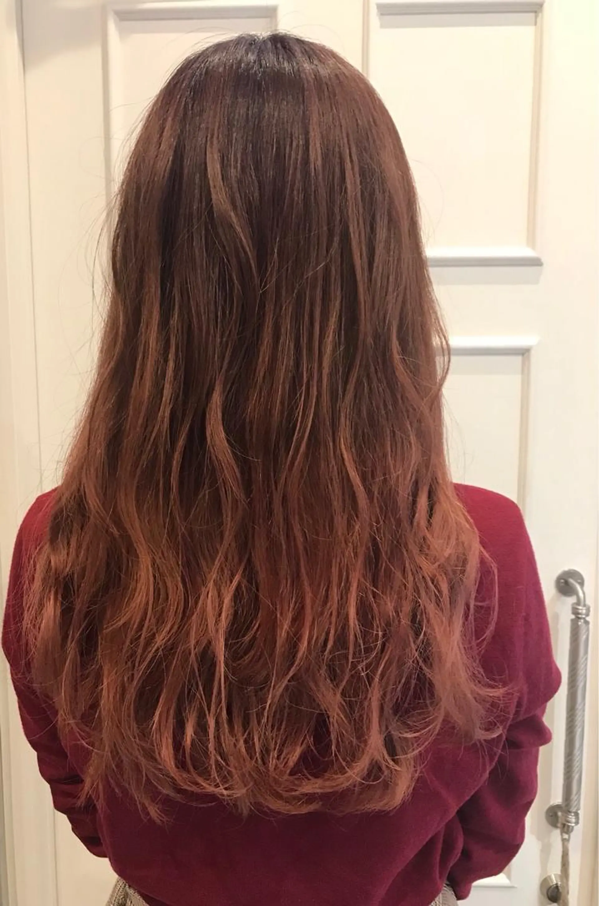 セミロング カラー グラデーションカラー ピンクカラー Blanco Color&Careのヘアスタイル