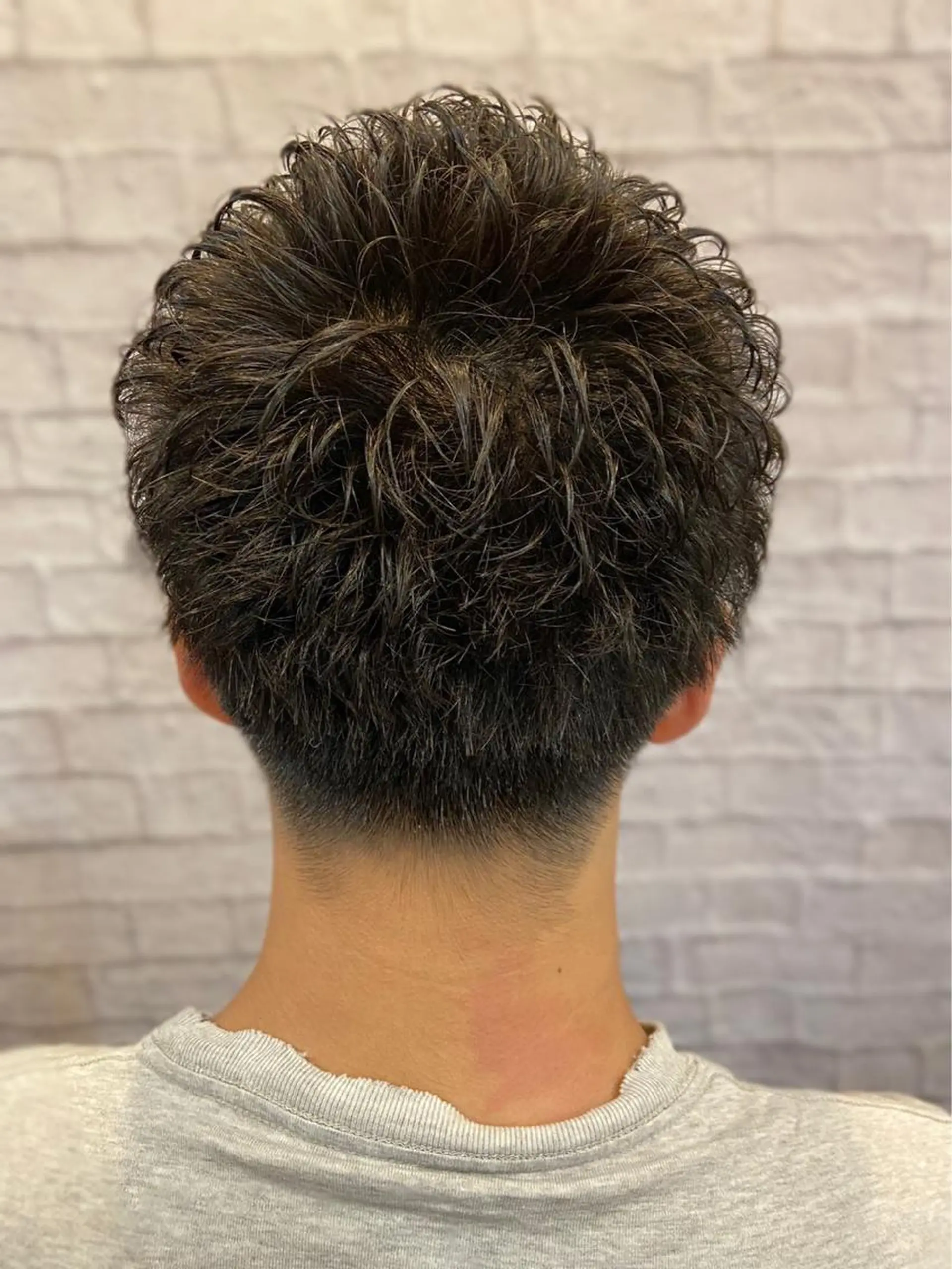 ショート パーマ メンズ カット パーマ ヘアセット 💈メンズ特化 副店長松浦一聖💈のヘアスタイル