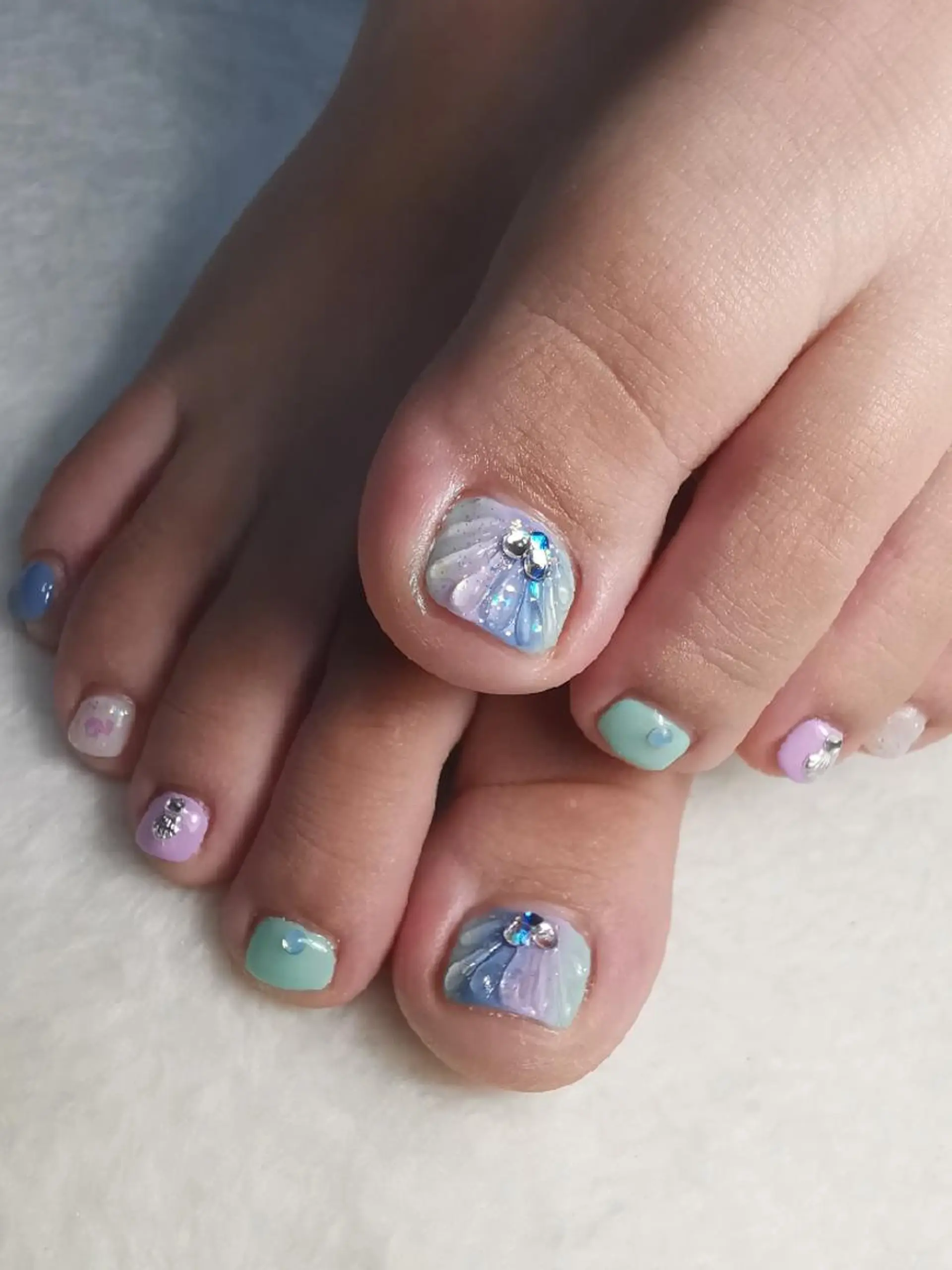 ネイル グラデーション フットネイル reve あやののネイルデザイン