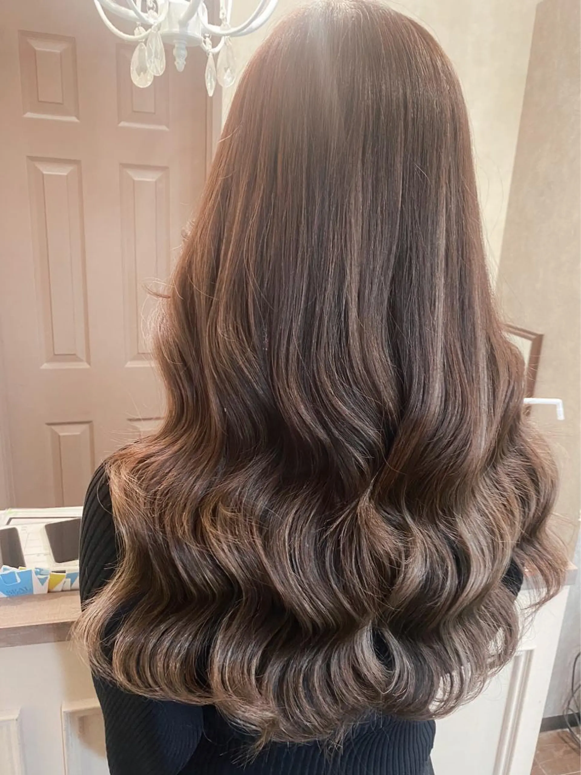 ロング ヘアアレンジ シールエクステ エクステ 韓国風ヘア ロング カット エクステ 田井中 悠紀のヘアスタイル