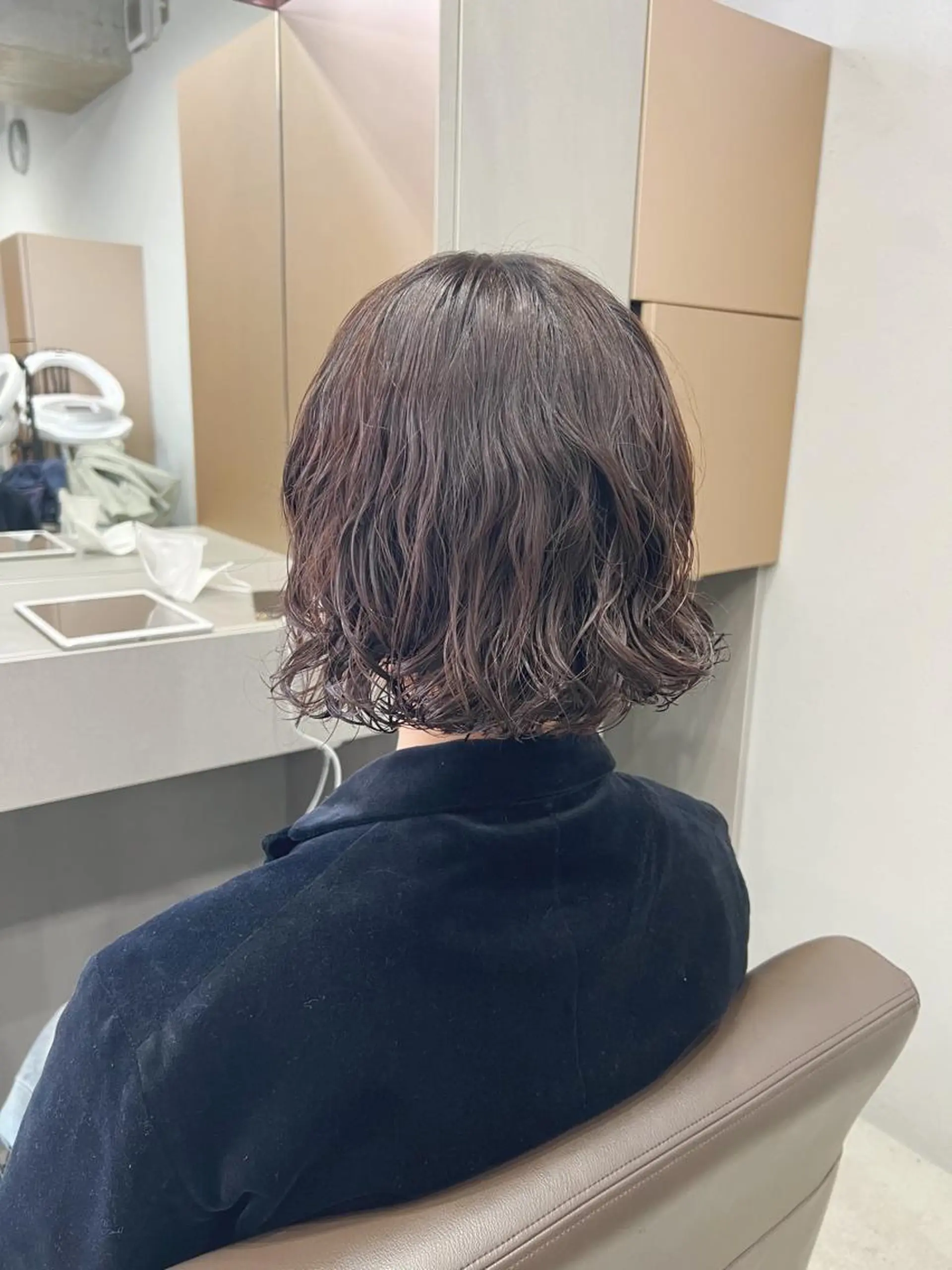 ショート パーマ ボブパーマコテ巻き風 パーマNo1深江秀平のヘアスタイル