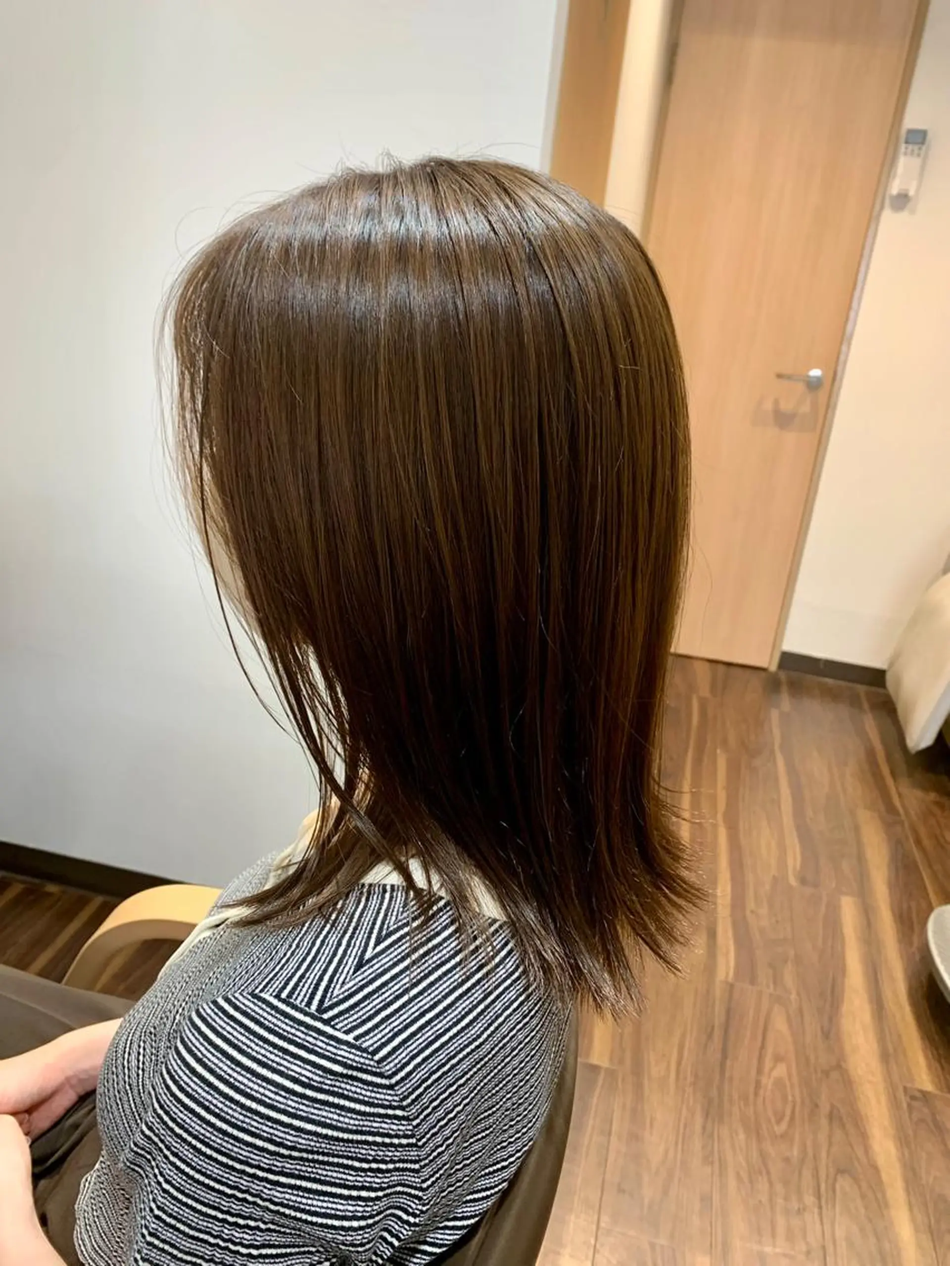 ミディアム カット ヘアカラー トリートメント green feel 長原所属・西山 大樹のヘアスタイル