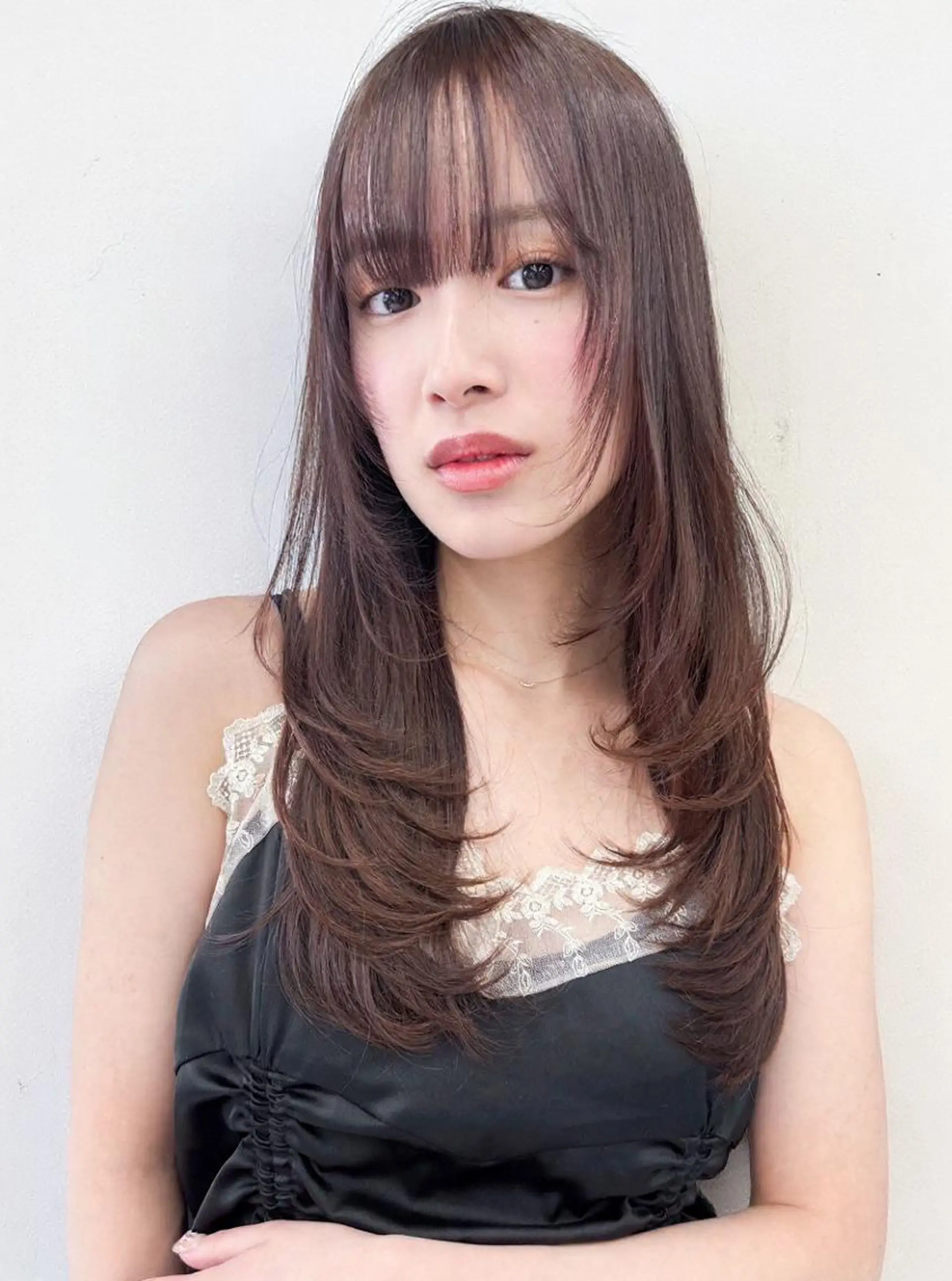 ロング カット ヘアカラー トリートメント momoca/松本/ 暖色カラー/ボブのヘアスタイル