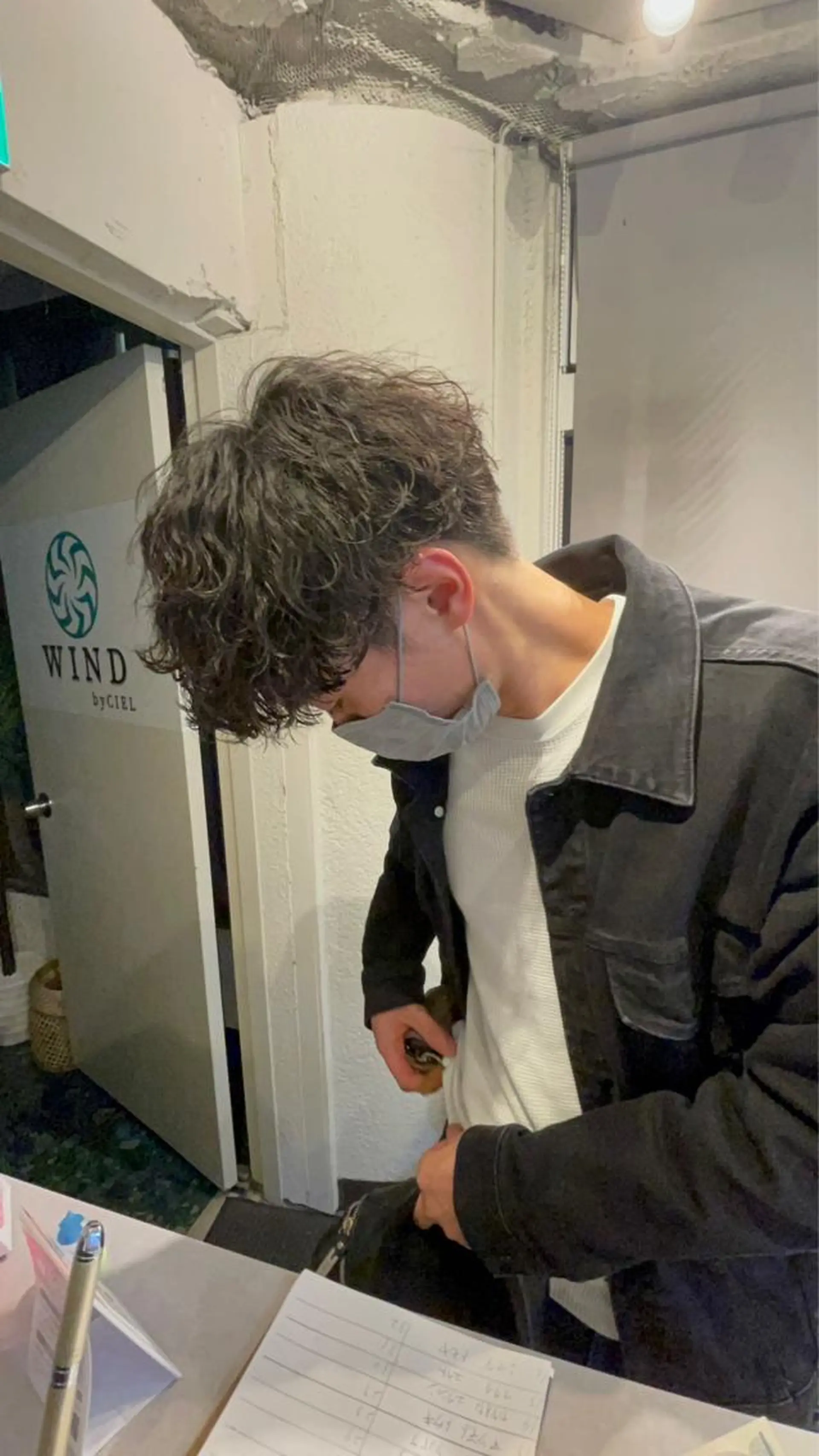 ショート パーマ メンズ okada riruのヘアスタイル