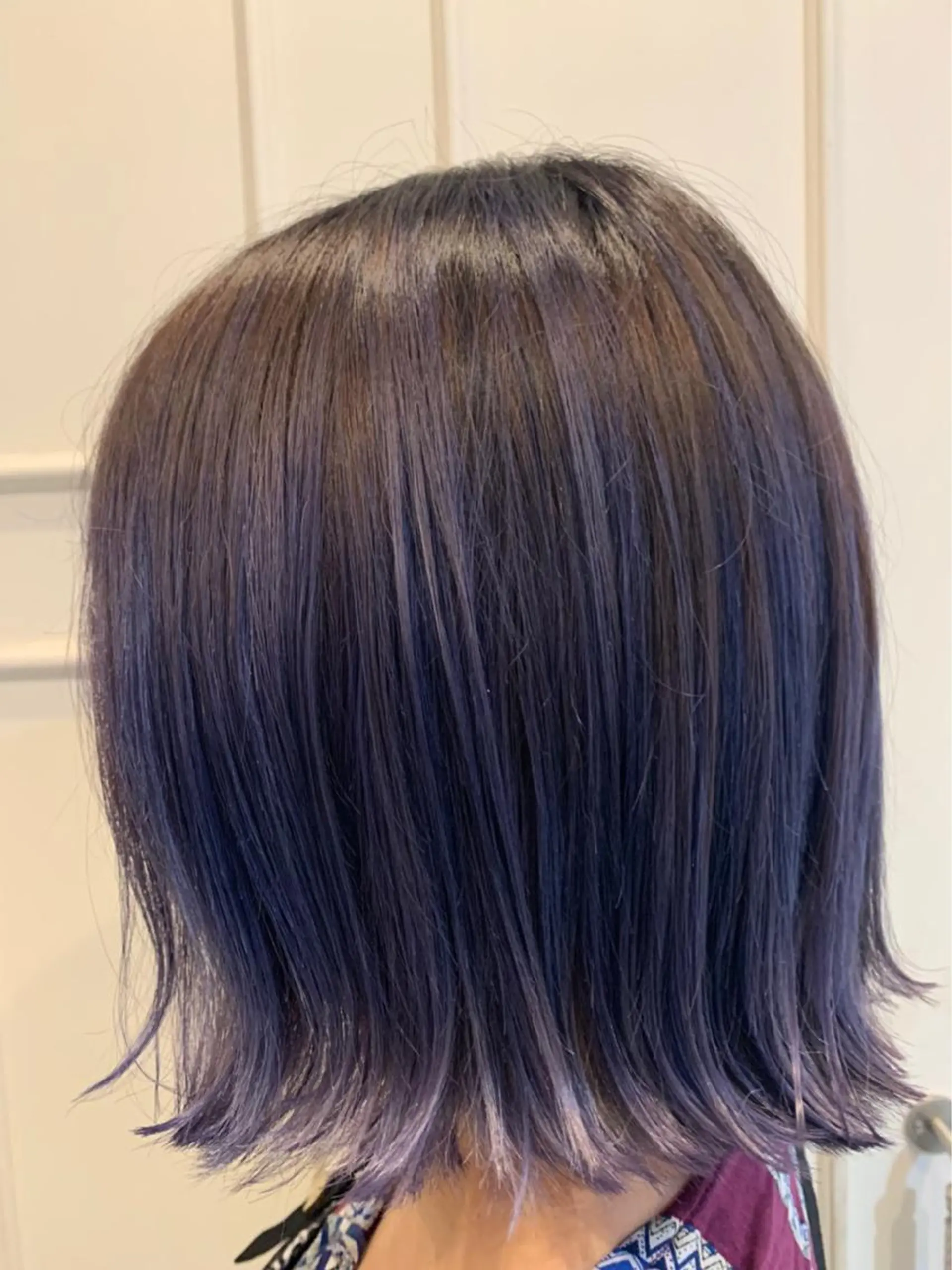 ミディアム カラー ブルーカラー ブルーラベンダー ラベンダーカラー 🫟Blanco🫟 Color&Careのヘアスタイル